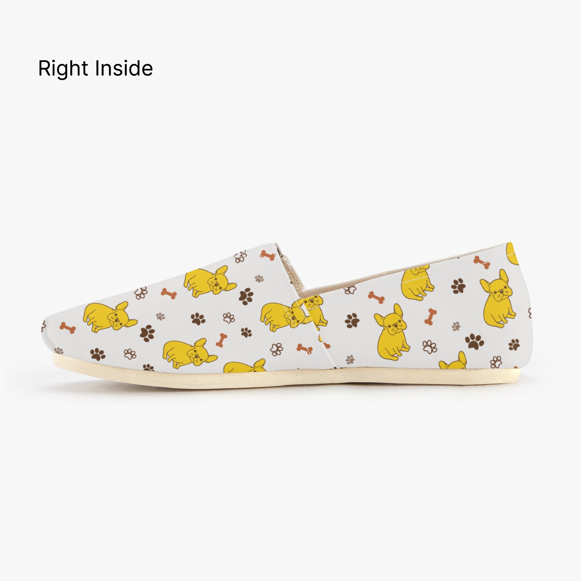 French Bulldog Casual High-Top Shoes for Bulldog Owners-fadou