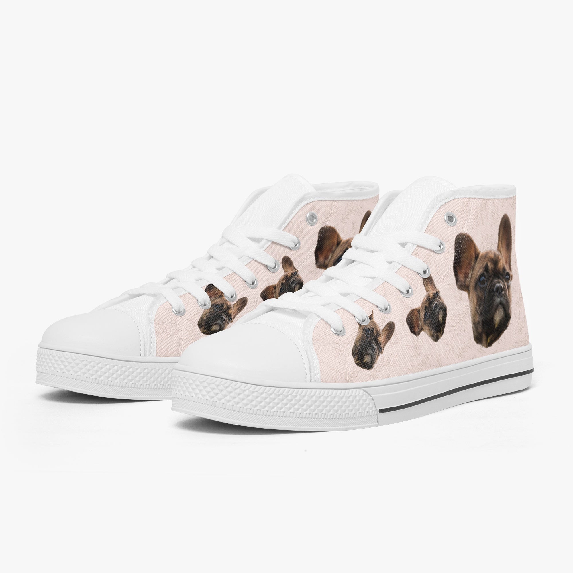 Classic Personalized Canvas Sneakers for Dog Moms & Dads-fadou