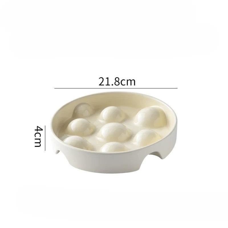 French Bulldog Slow Feeder Pet Bowl for Training Sessions-fadou