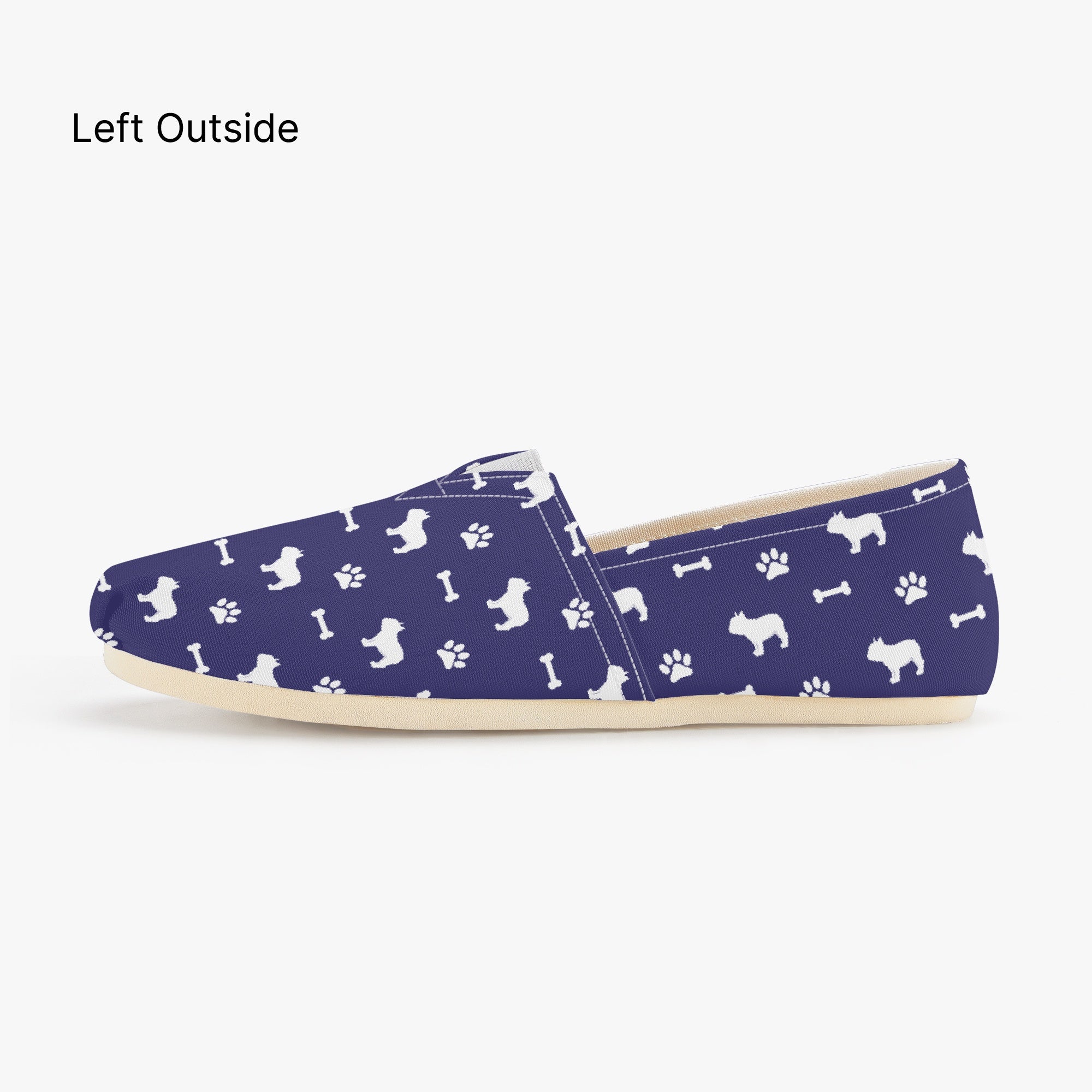 French Bulldog Casual Canvas Sneakers for Frenchie Enthusiasts-fadou