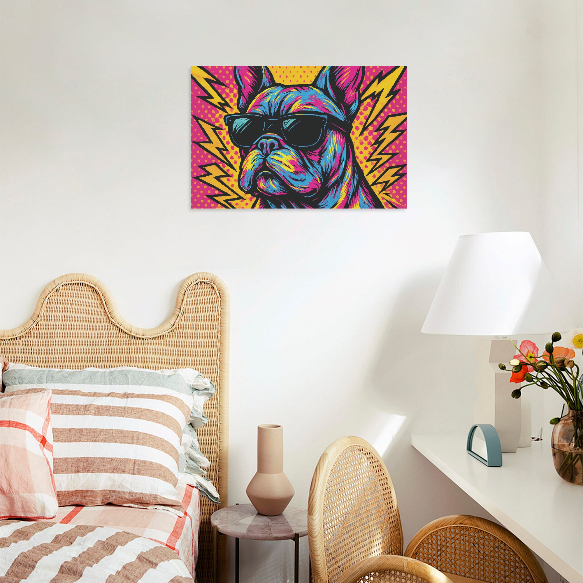 French Bulldog Adorable Framed Poster for Frenchie Fans-fadou