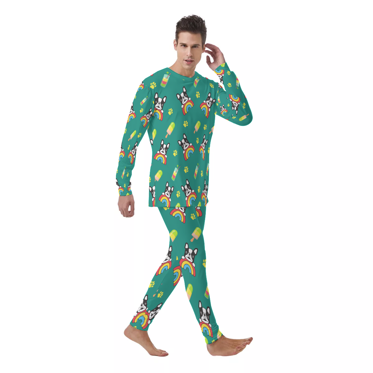 OSCAR French Bulldog Loungewear Set for Frenchie Enthusiasts-fadou