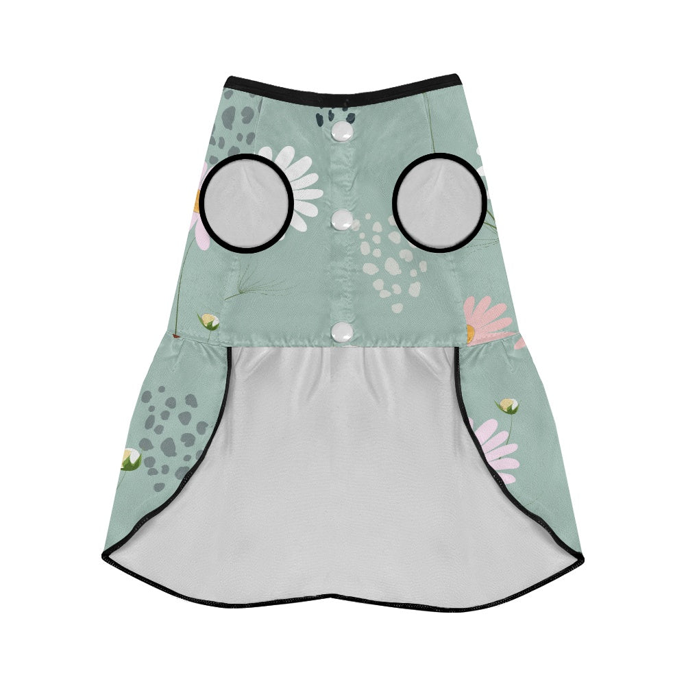 Autumn French Bulldog Cute Dress for Outdoor Adventures-fadou