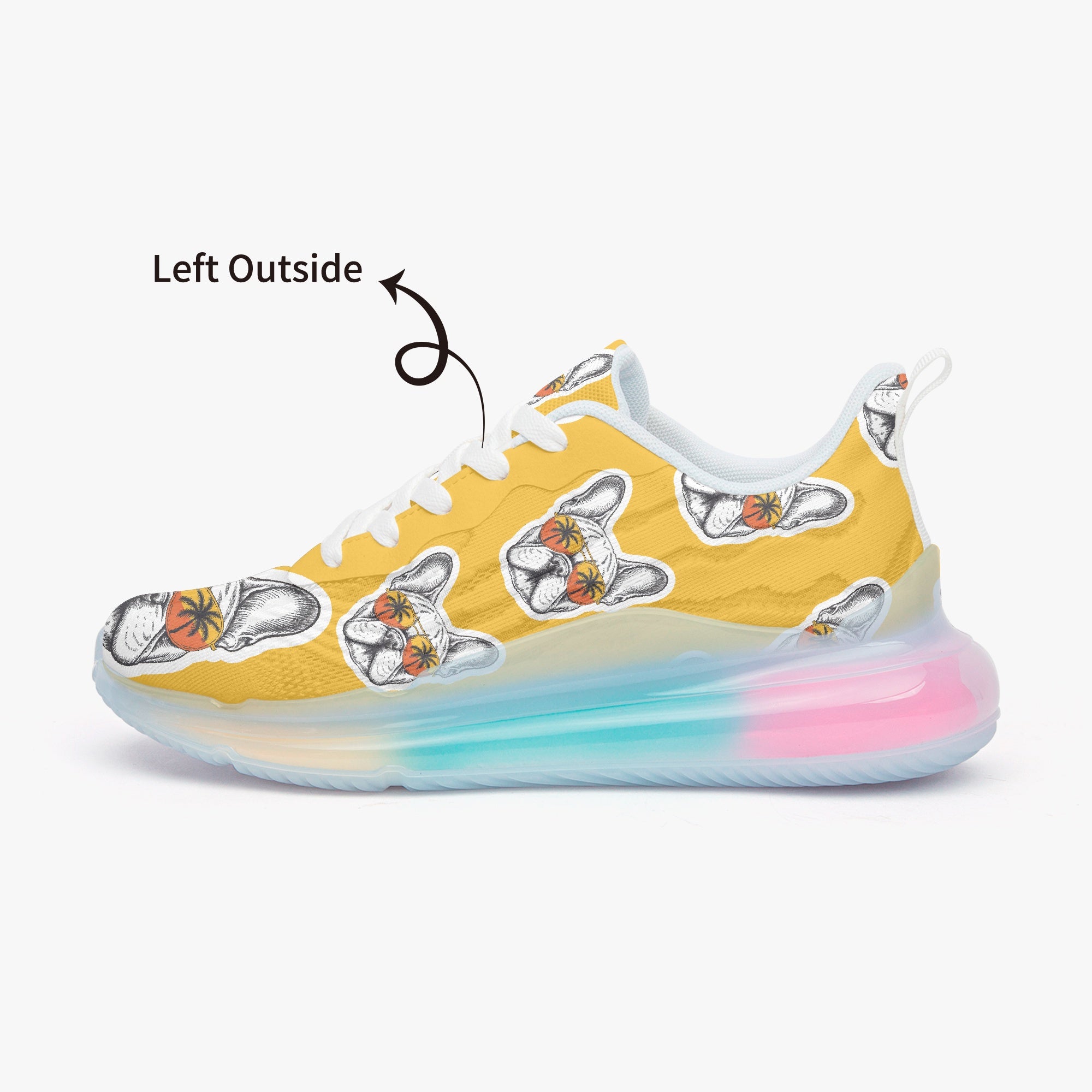 French Bulldog Lightweight Canvas Sneakers for Frenchie Enthusiasts-fadou