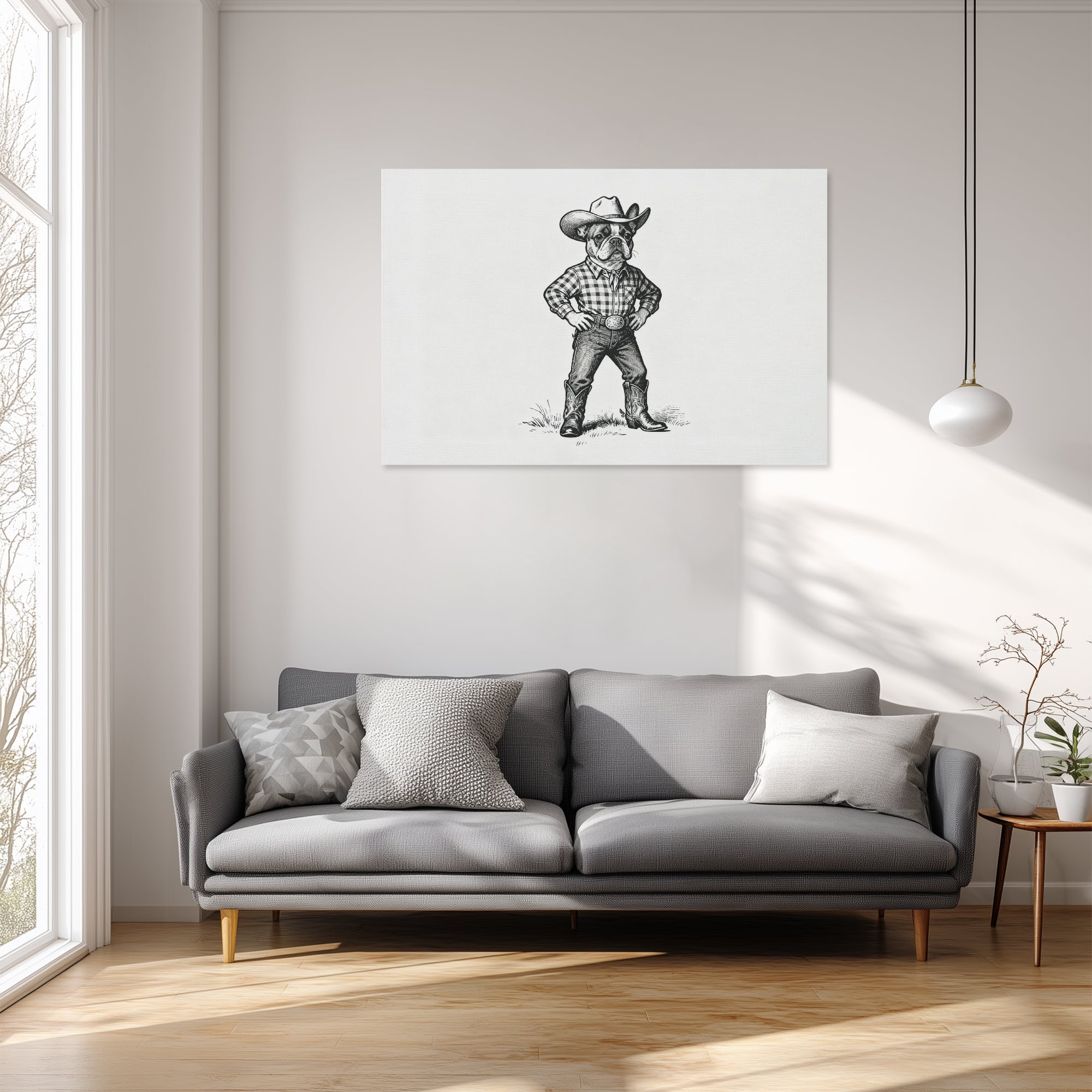 French Bulldog Adorable Decorative Canvas for Frenchie Fans-fadou