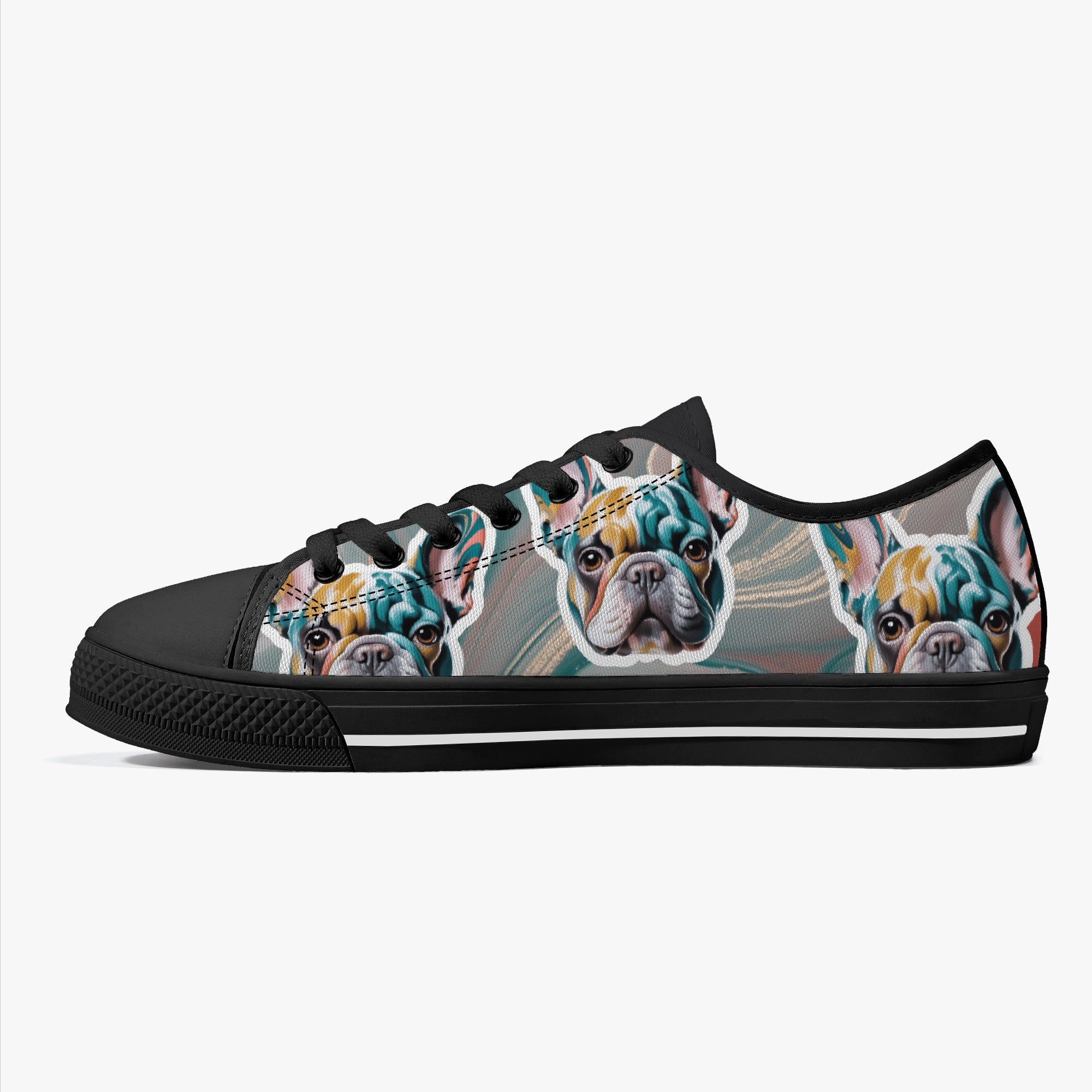 Low-Top Classic High-Top Shoes for Frenchie Enthusiasts-fadou