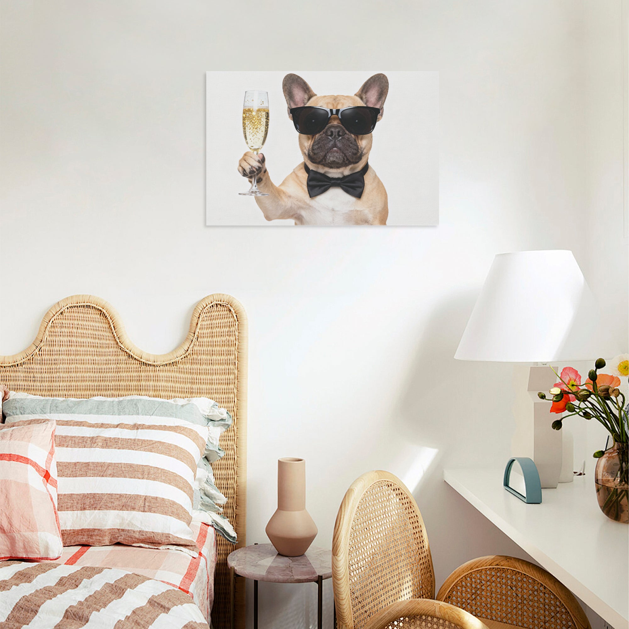 Frenchie Adorable Decorative Canvas for Frenchie Enthusiasts-fadou