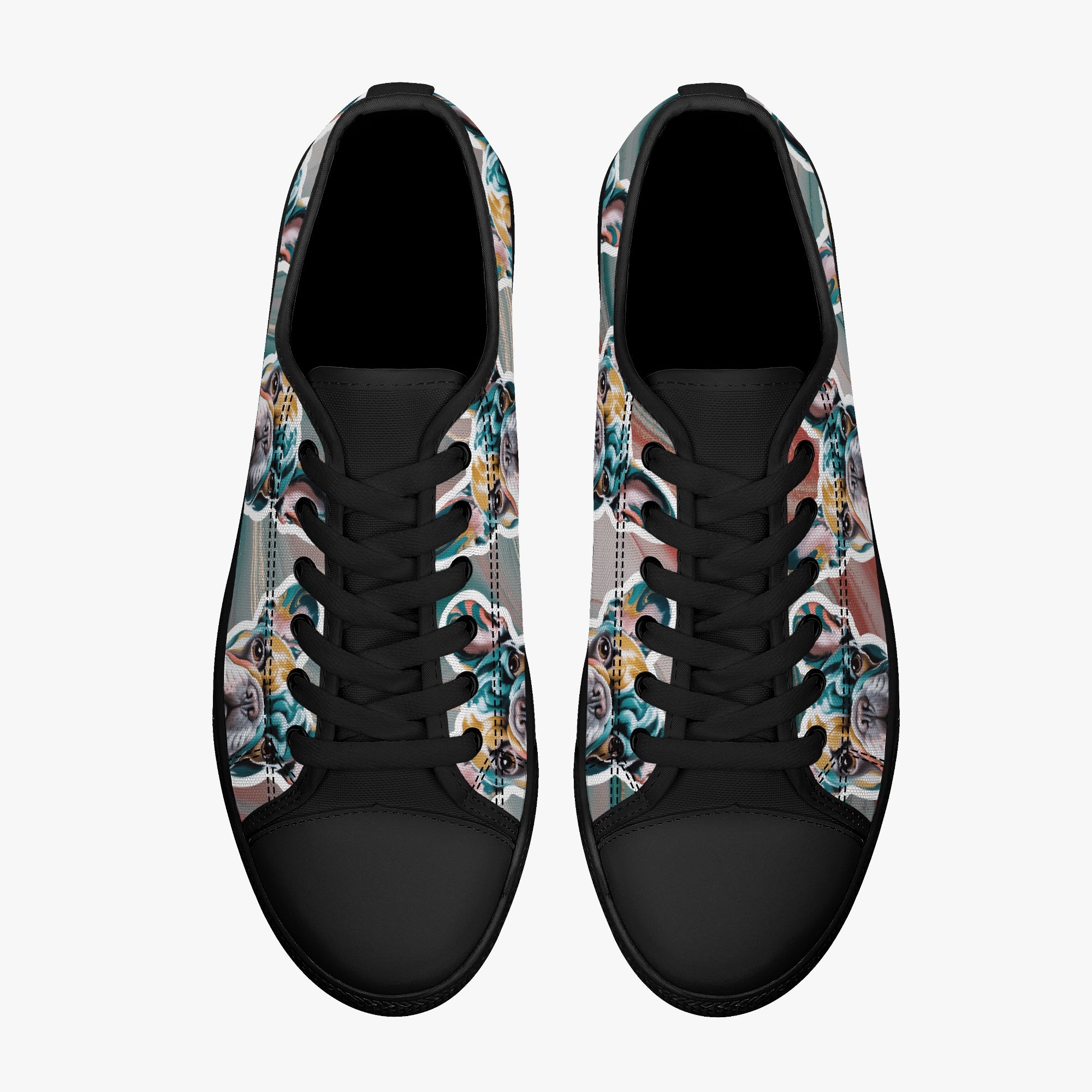 Low-Top Classic High-Top Shoes for Frenchie Enthusiasts-fadou