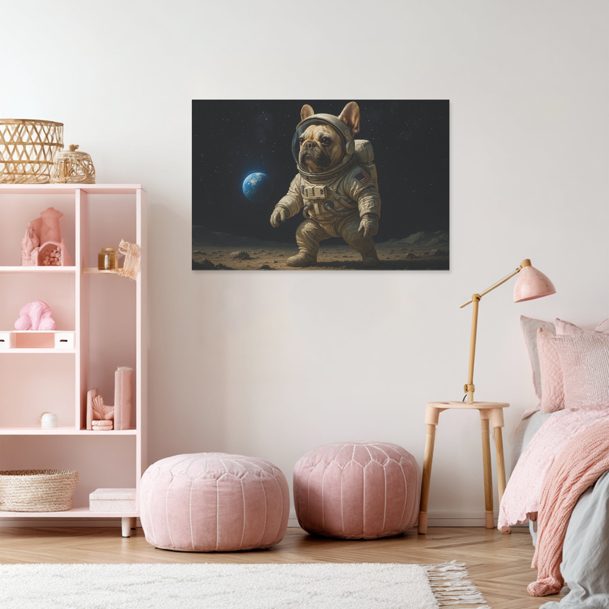 Fiona Adorable Canvas Wall Art for Frenchie Enthusiasts-fadou