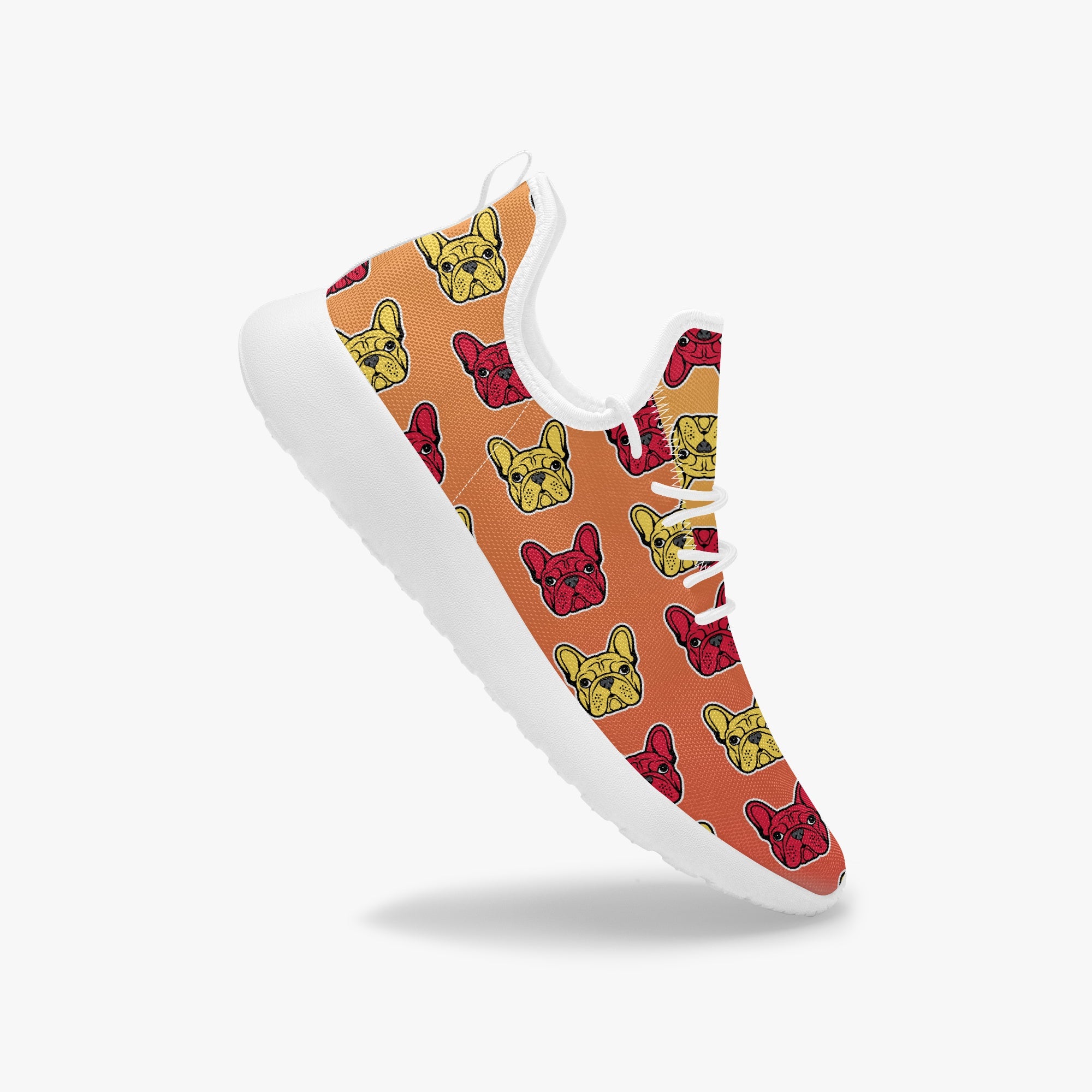 French Bulldog Classic Canvas Sneakers for Dog Park Days-fadou