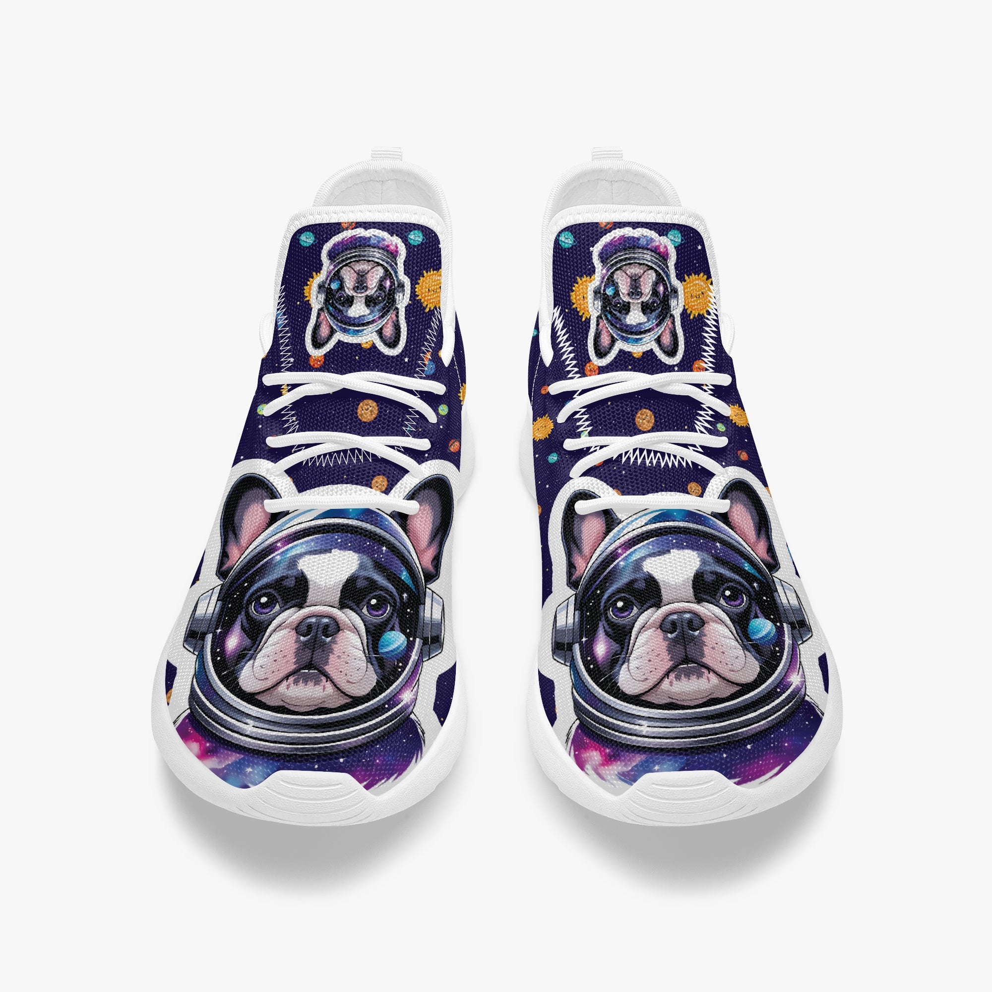 French Bulldog Classic Canvas Sneakers for Bulldog Owners-fadou