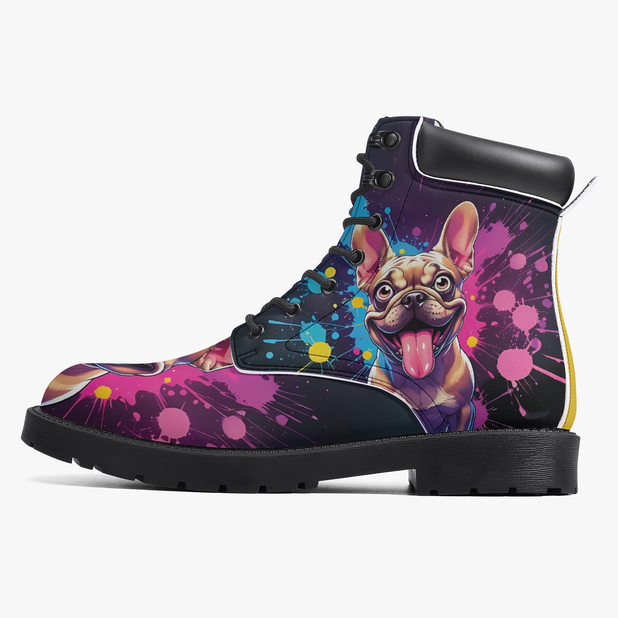 Khloe French Bulldog Ankle Booties for Frenchie Enthusiasts-fadou