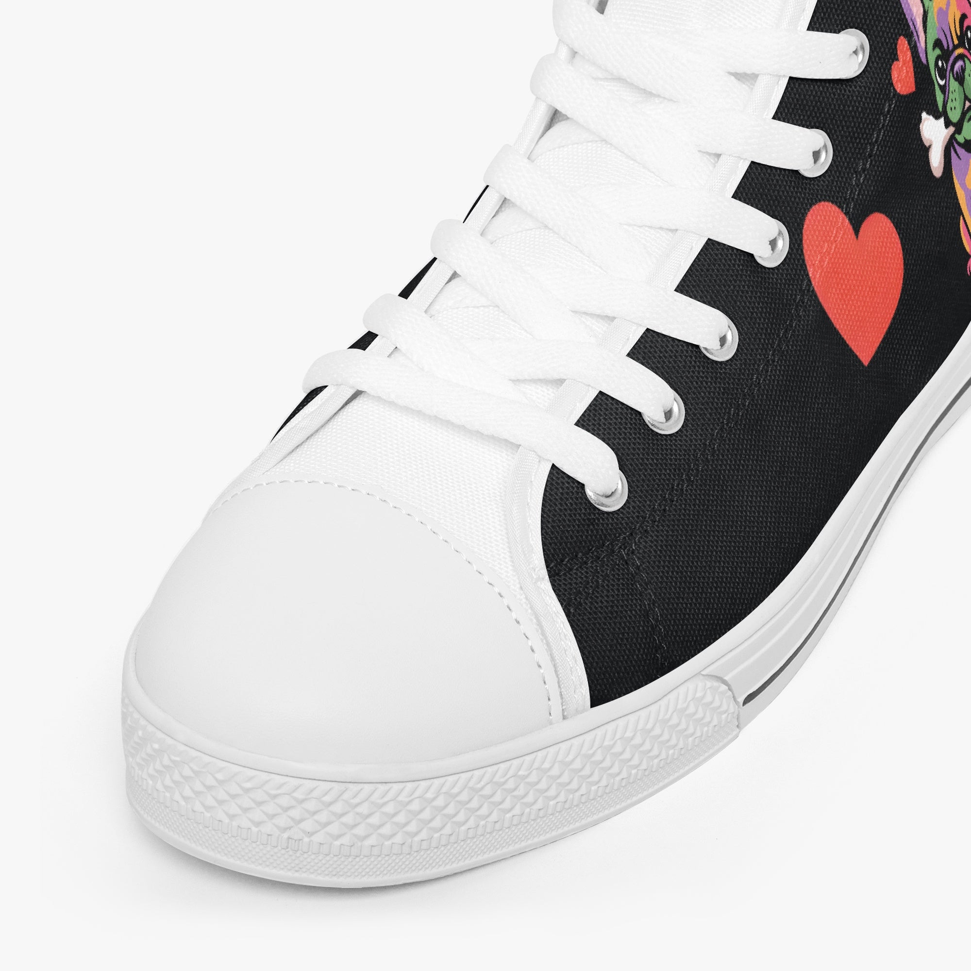 High-Top Classic High-Top Shoes for Frenchie Enthusiasts-fadou
