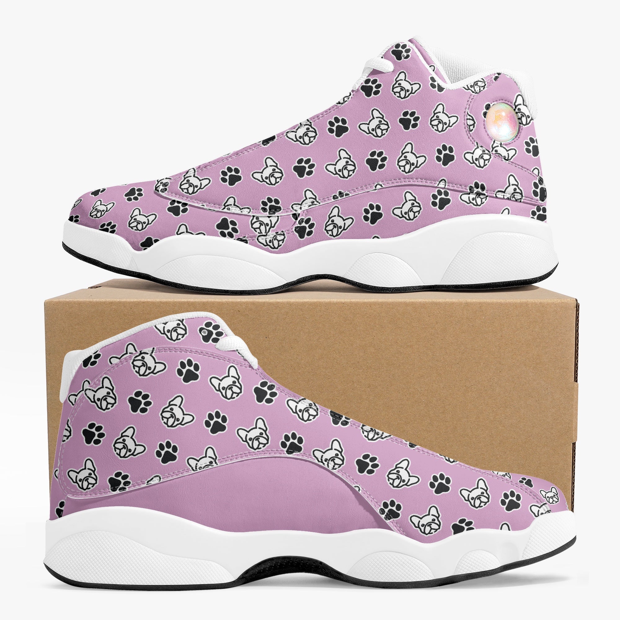 Gaston French Bulldog Classic Sneakers for Frenchie Fans-fadou
