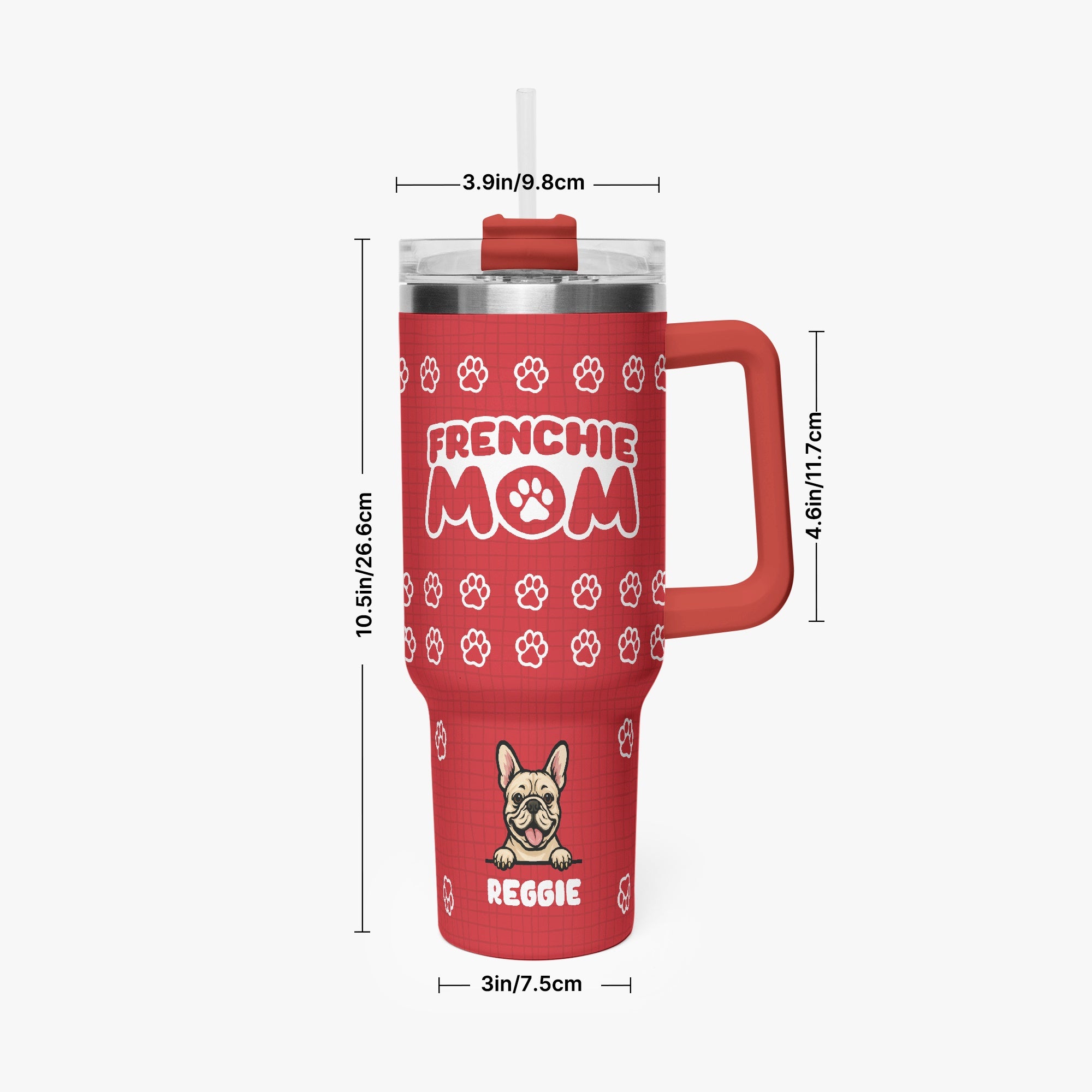 French Bulldog Personalized On-The-Go Cup for Everyday Wear-fadou