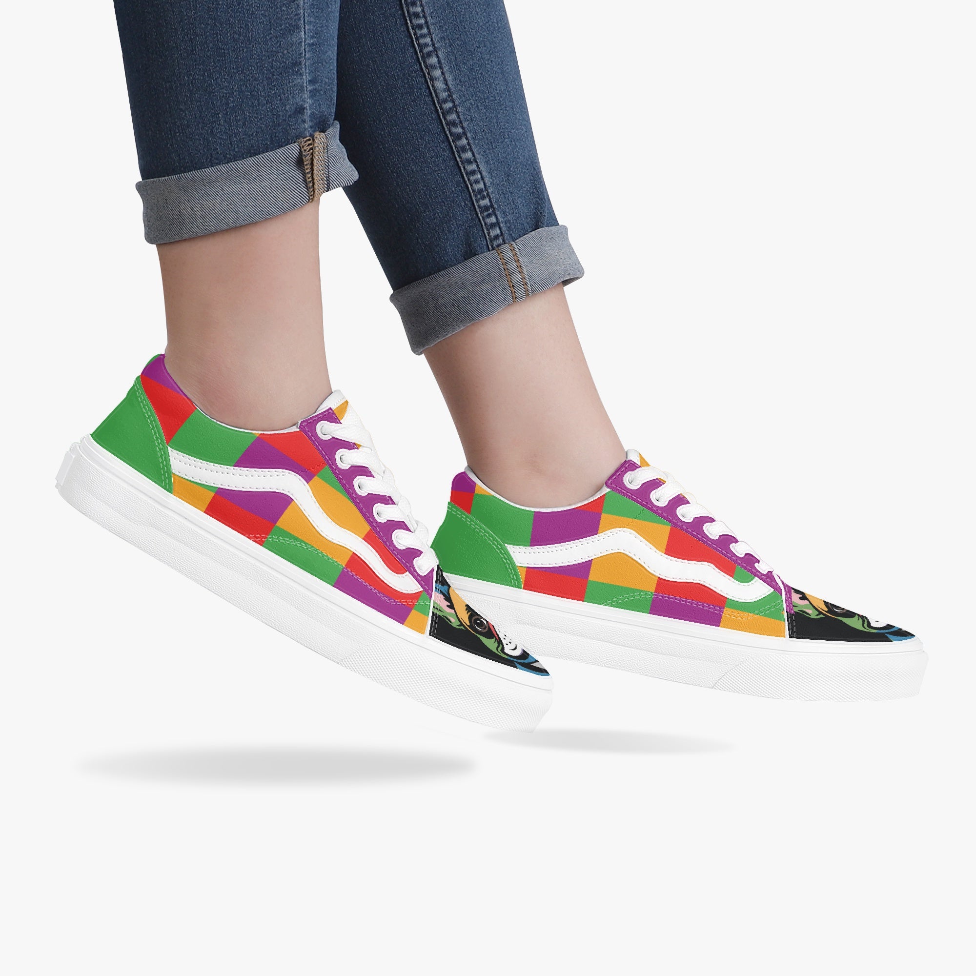 French Bulldog Trendy High-Top Shoes for Dog Moms & Dads-fadou