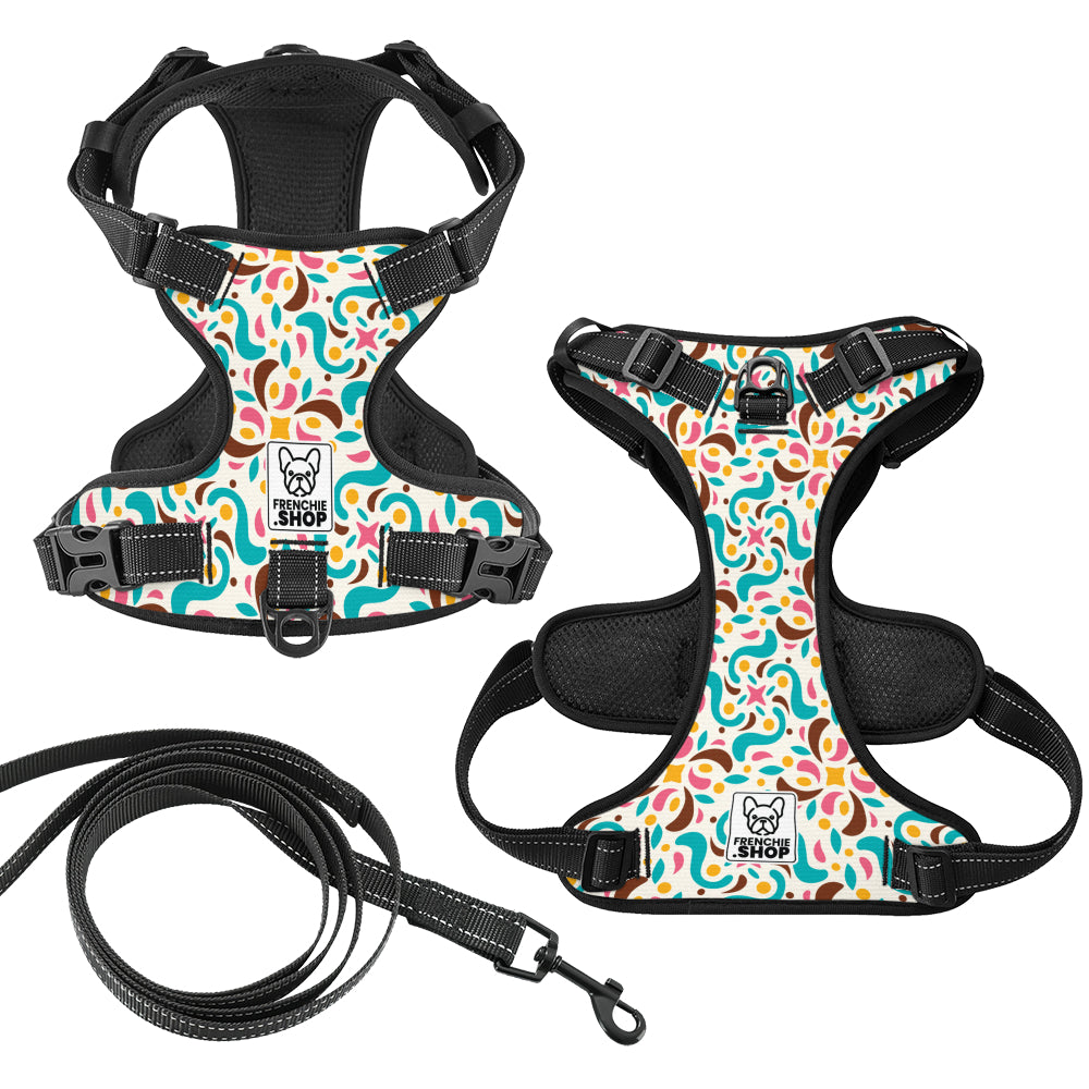 French Bulldog No-Pull Walking Harness for French Bulldogs-fadou