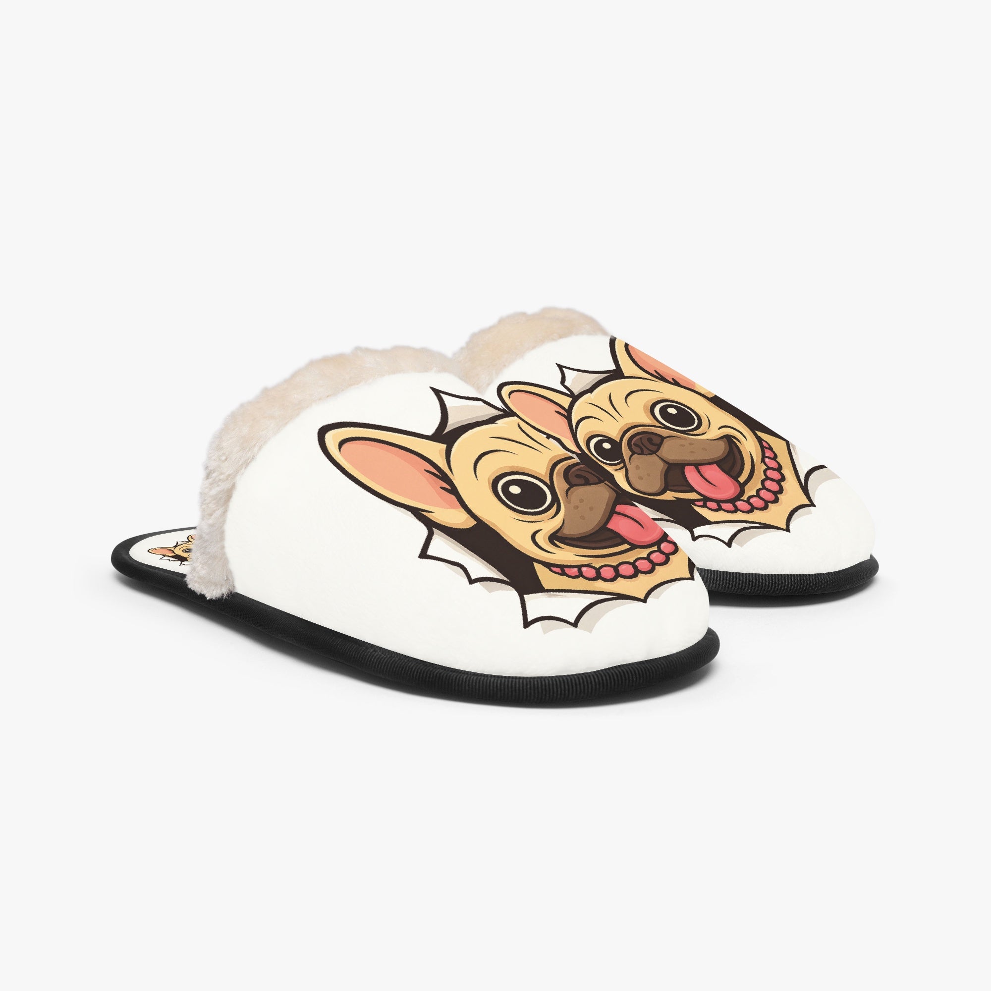 Spud French Bulldog Indoor Shoes for Frenchie Enthusiasts-fadou