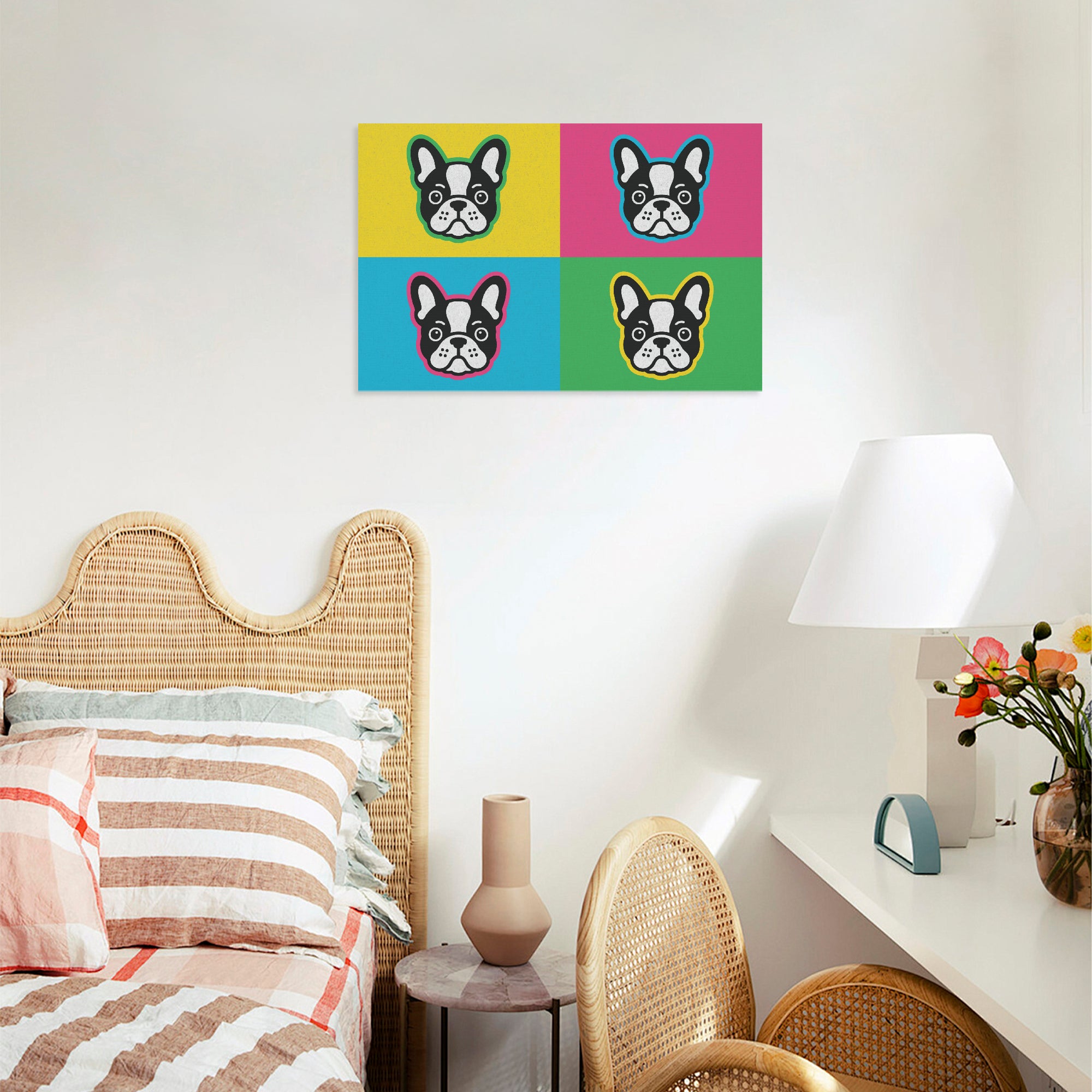 French Bulldog Adorable Decorative Canvas for Dog Park Days-fadou