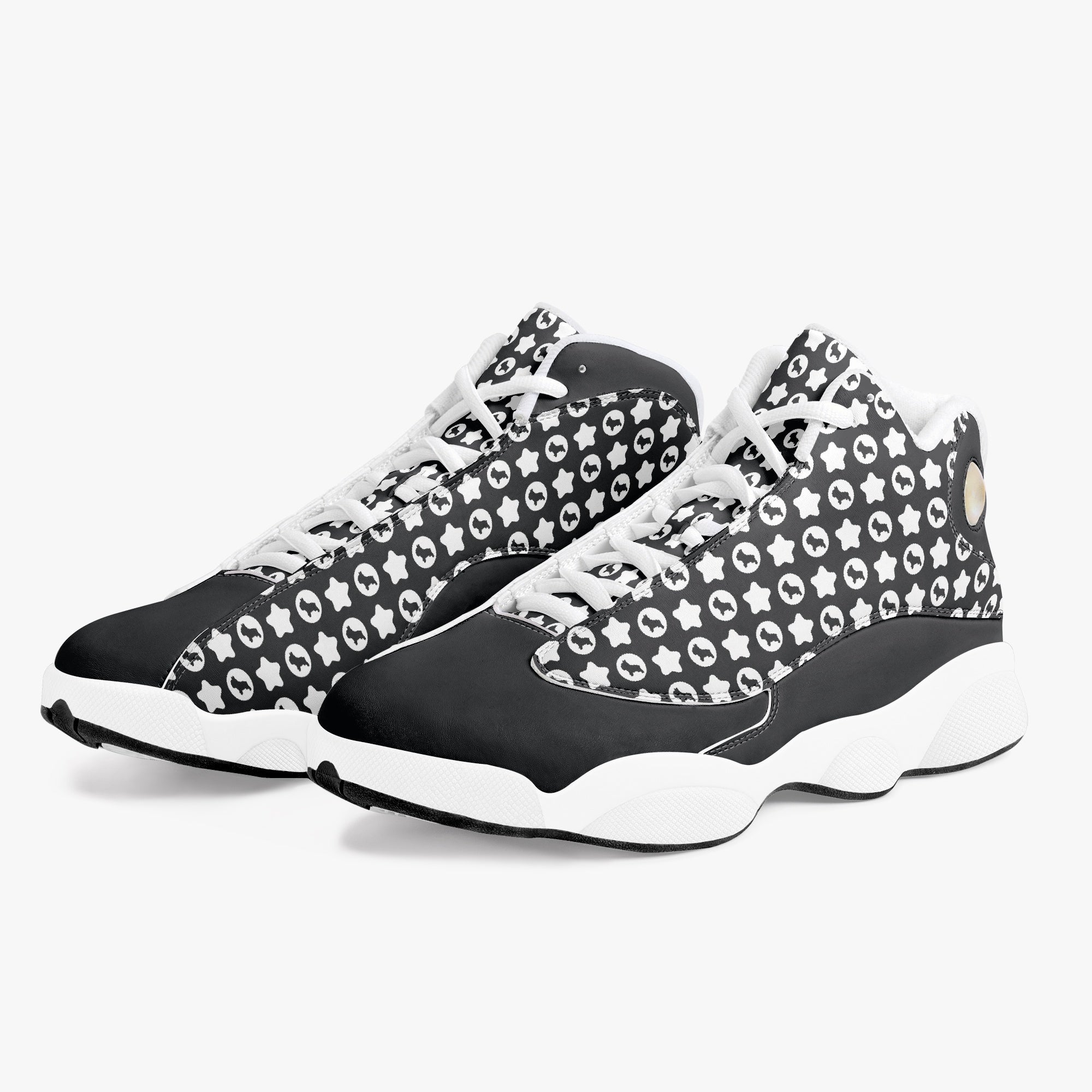 Hamilton French Bulldog High-Top Shoes for Dog Park Days-fadou