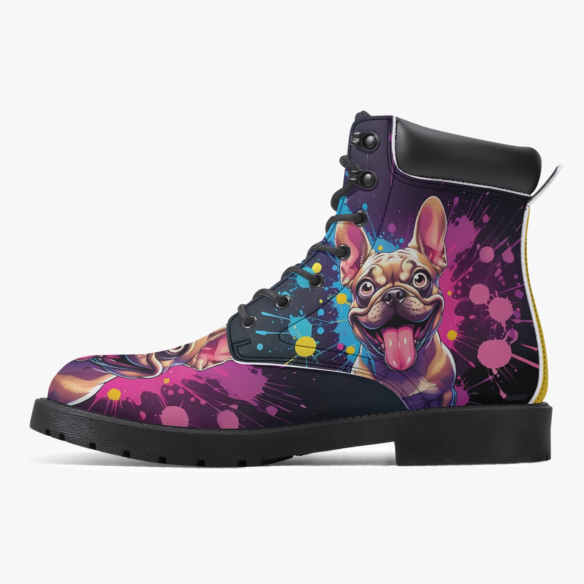 Khloe French Bulldog Ankle Booties for Frenchie Enthusiasts-fadou