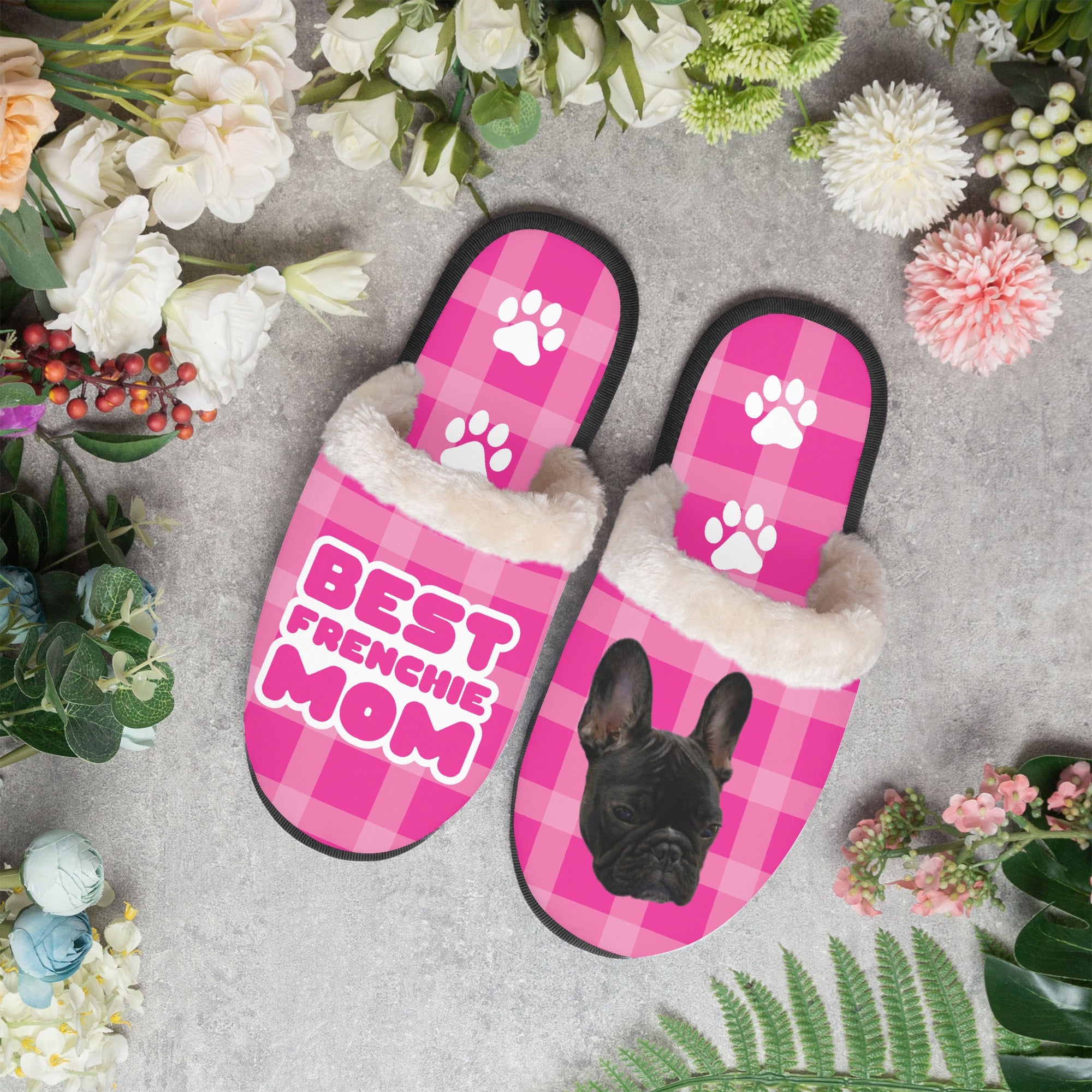 French Bulldog Cozy Soft House Shoes for Bulldog Owners-fadou
