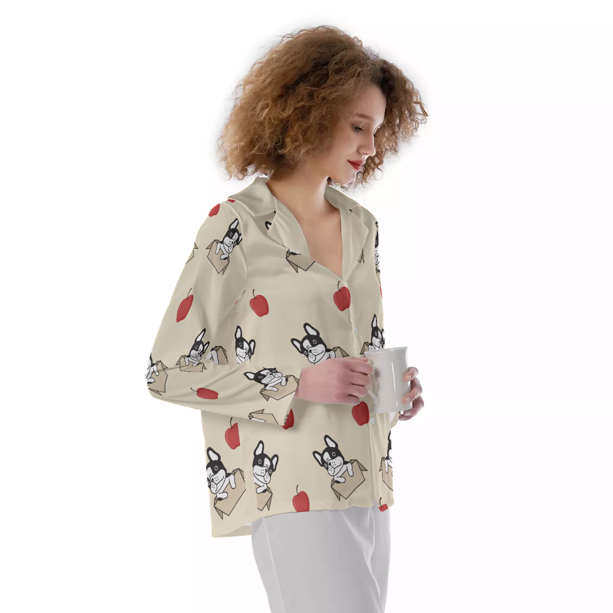 STELLA French Bulldog Cozy Pajama Set for Frenchie Fans-fadou