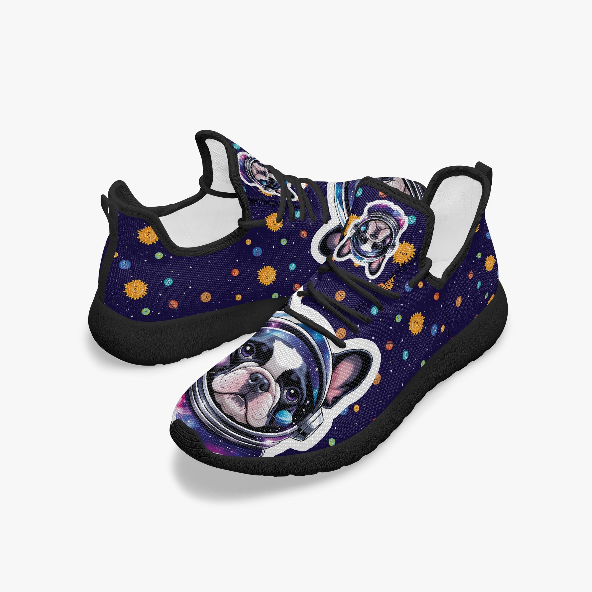 French Bulldog Classic Canvas Sneakers for Bulldog Owners-fadou