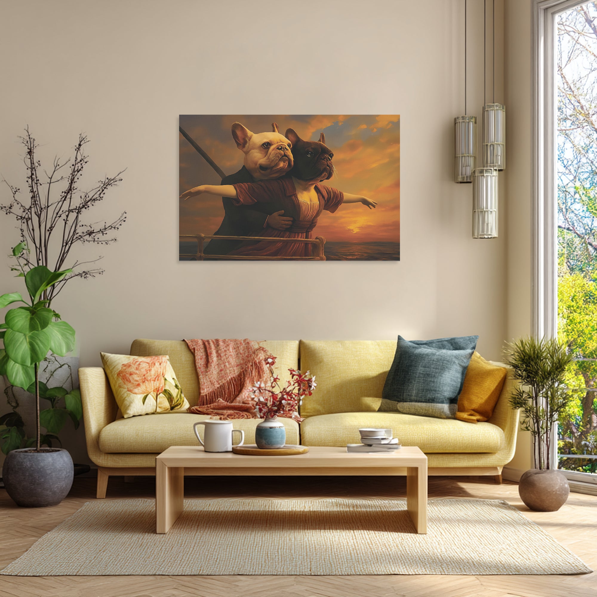 French Bulldog Adorable Framed Poster for Dog Park Days-fadou
