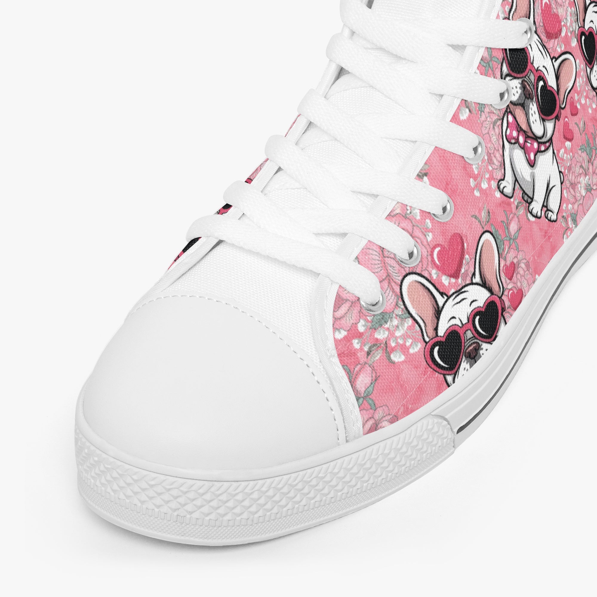 High-Top Classic Casual Footwear for Frenchie Enthusiasts-fadou
