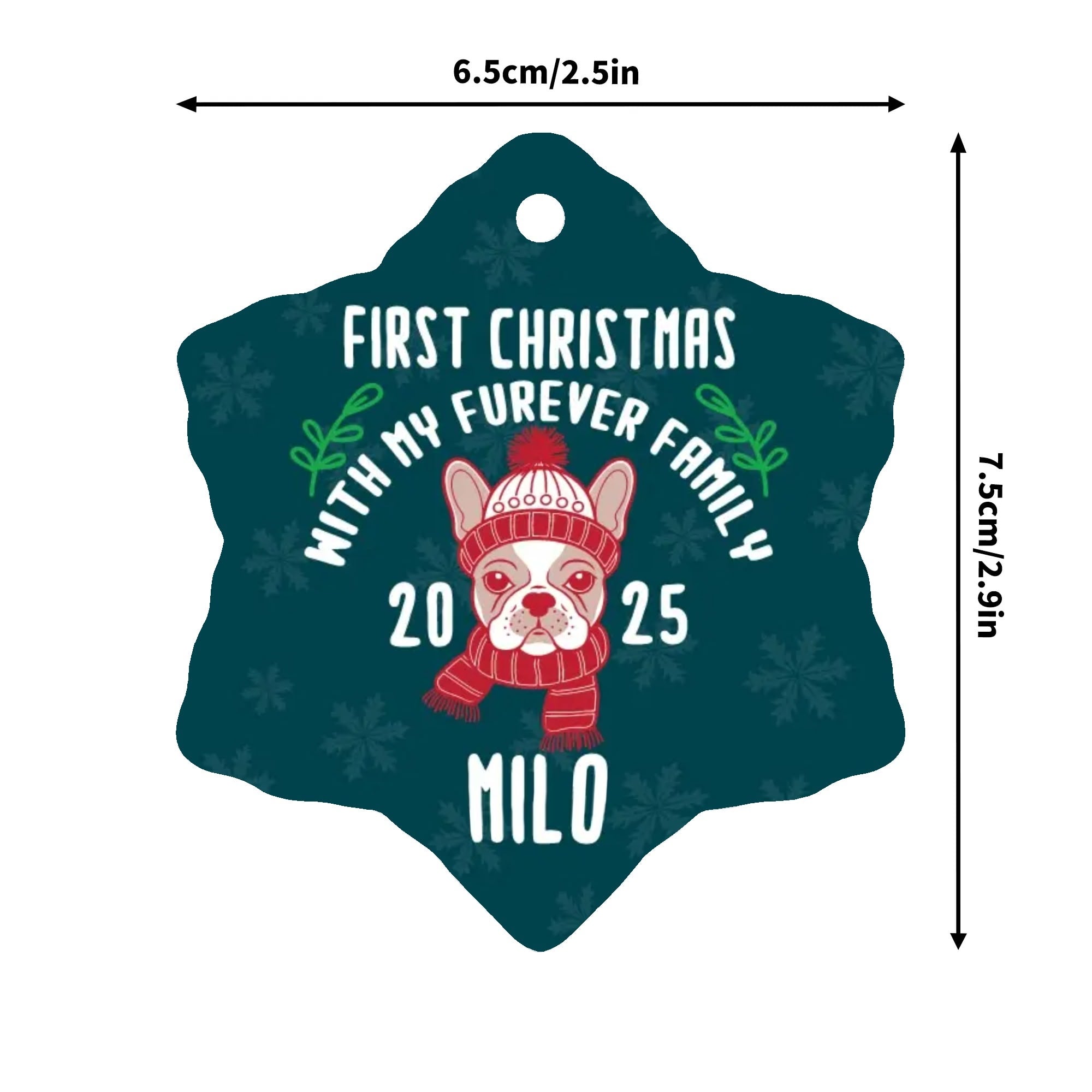 Personalized Ornaments for Frenchie Lovers with for Frenchie Fans-fadou
