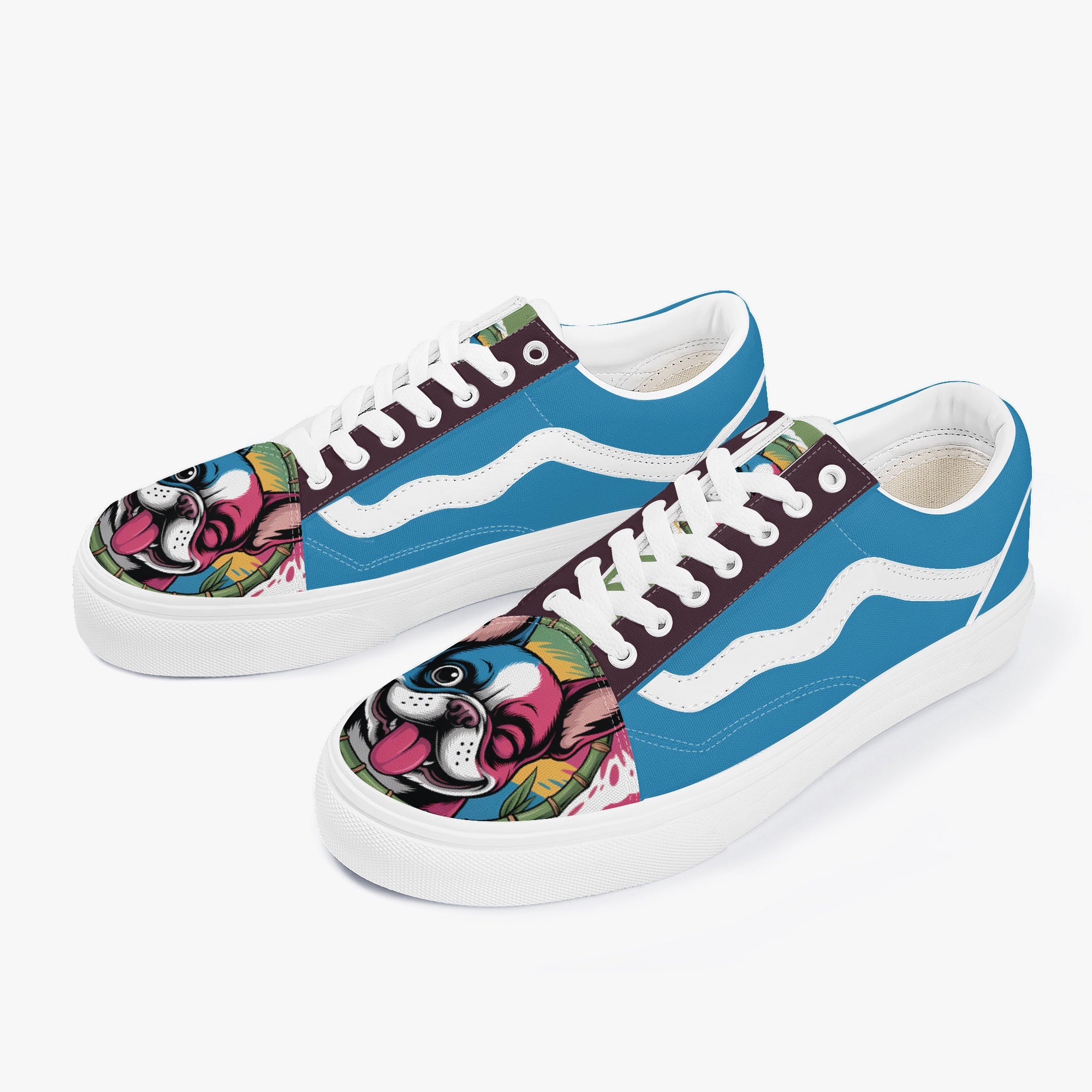 French Bulldog Trendy Classic Sneakers for Frenchie Fans-fadou