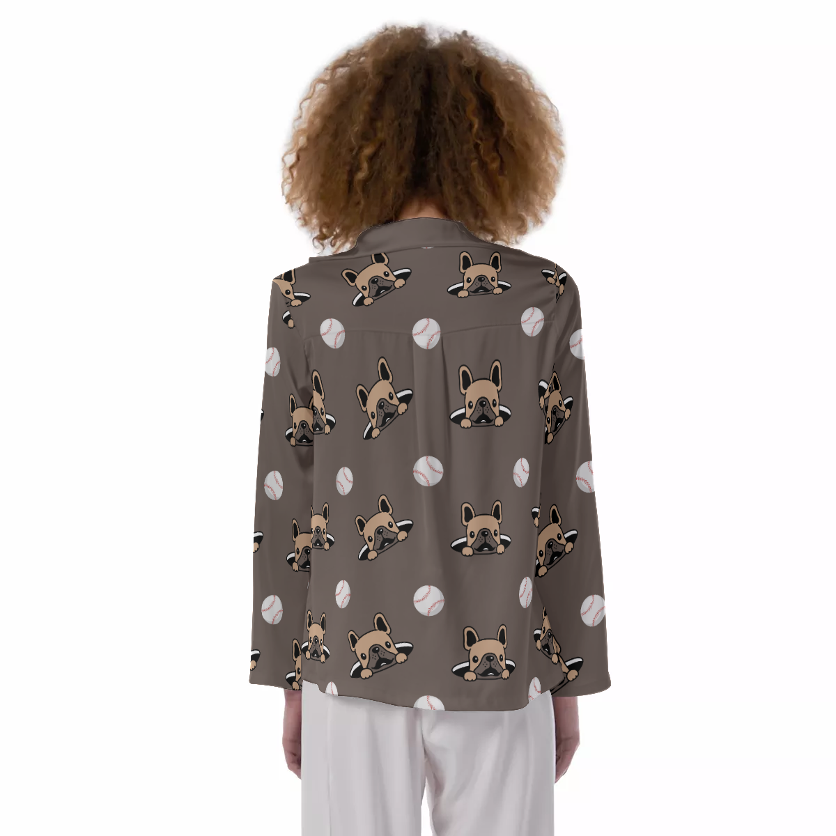 OLIVE French Bulldog Cozy Pajama Set for Bulldog Owners-fadou
