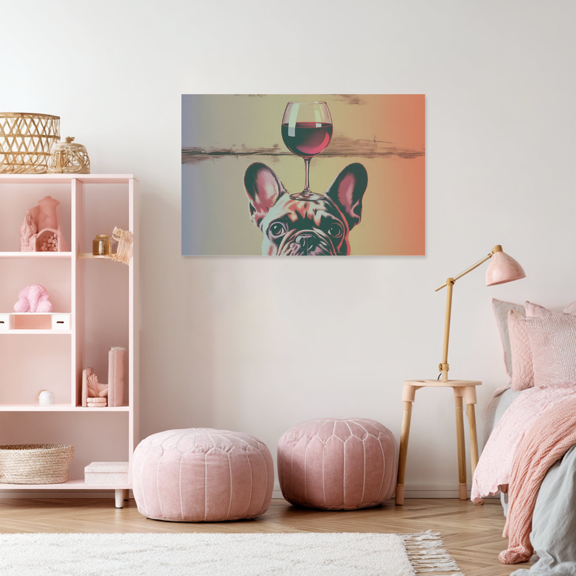 French Bulldog Adorable Decorative Canvas for Dog Lovers-fadou