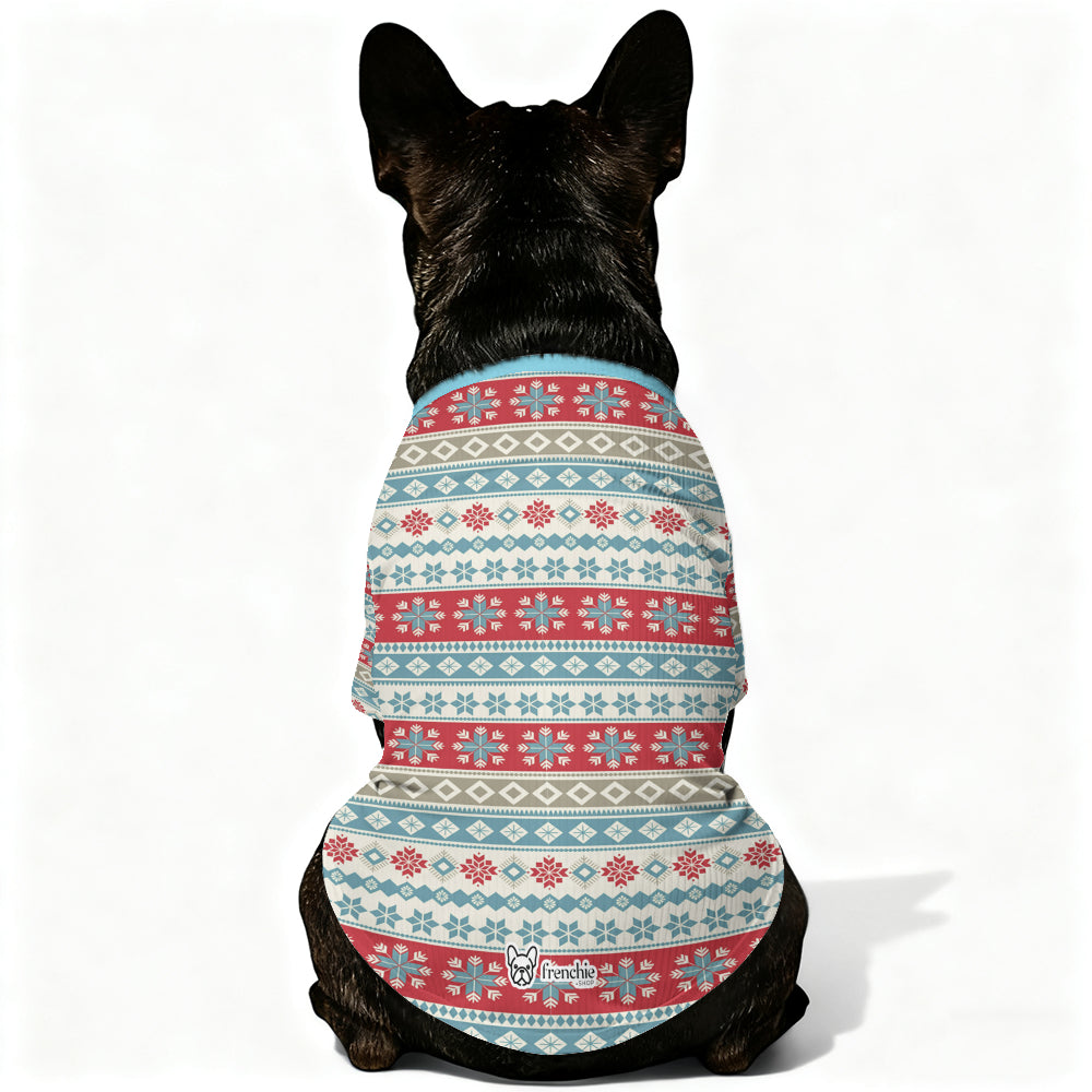 French Bulldog Christmas Warm Knitwear for Brachycephalic Dogs-fadou