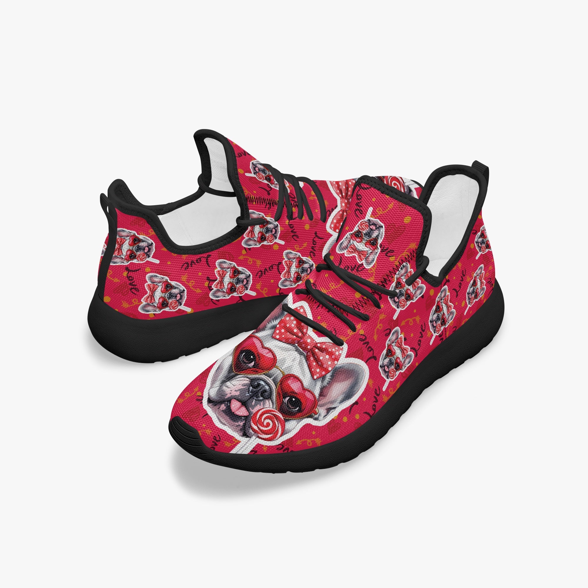 Frenchie Classic Canvas Sneakers for Frenchie Enthusiasts-fadou