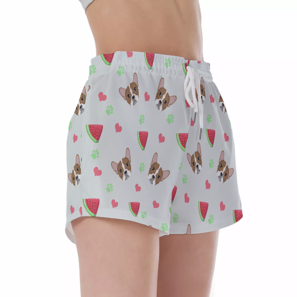 LUNA - Women's Short Pants for Frenchie Fans Everywhere-fadou