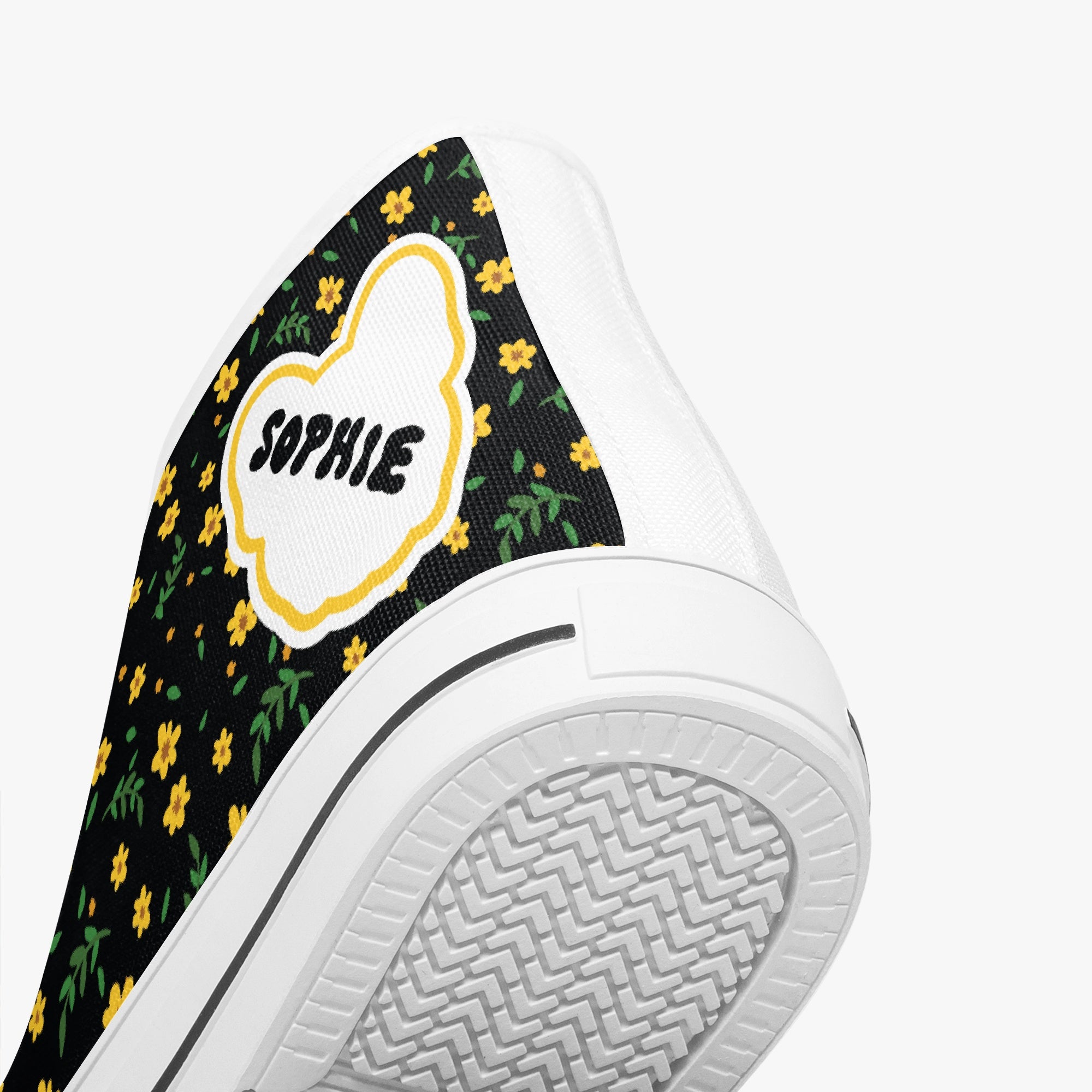 Licorice Personalized Canvas Sneakers for Everyday Wear-fadou