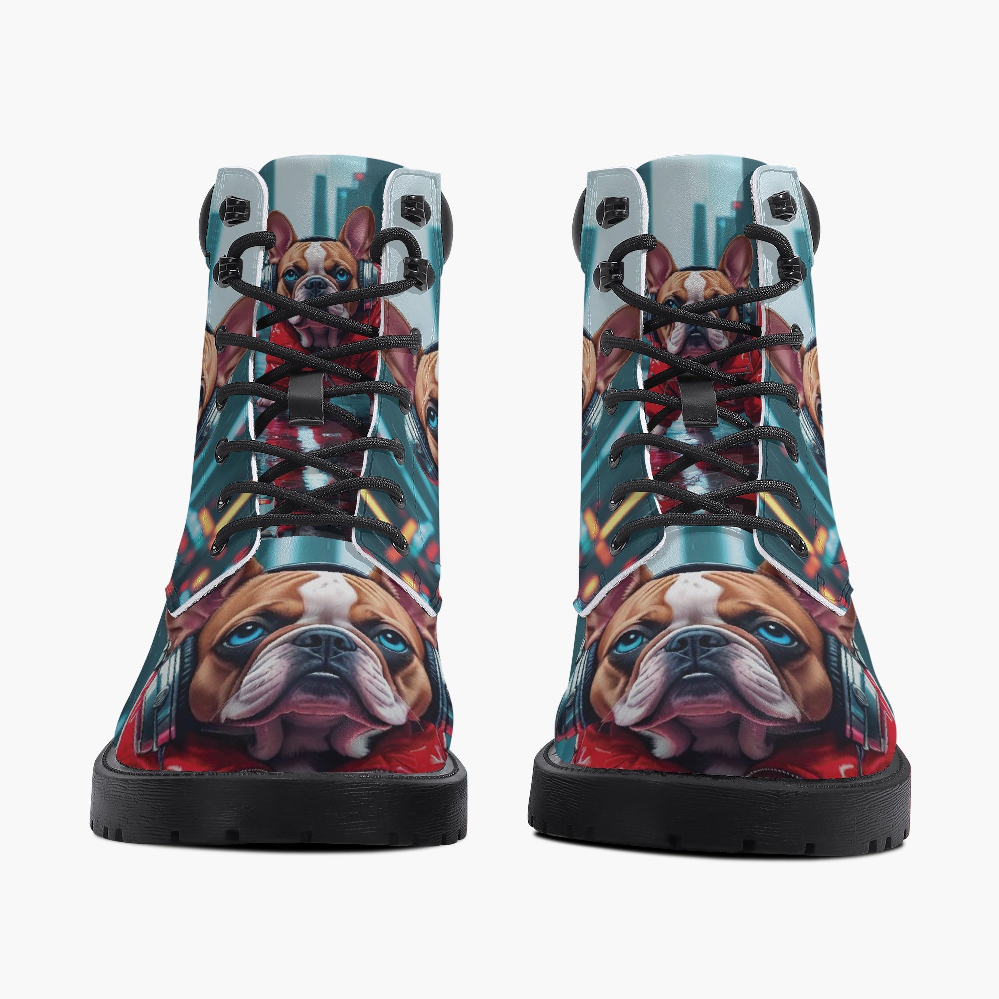 French Bulldog Leather Leather Boots for Bulldog Owners-fadou