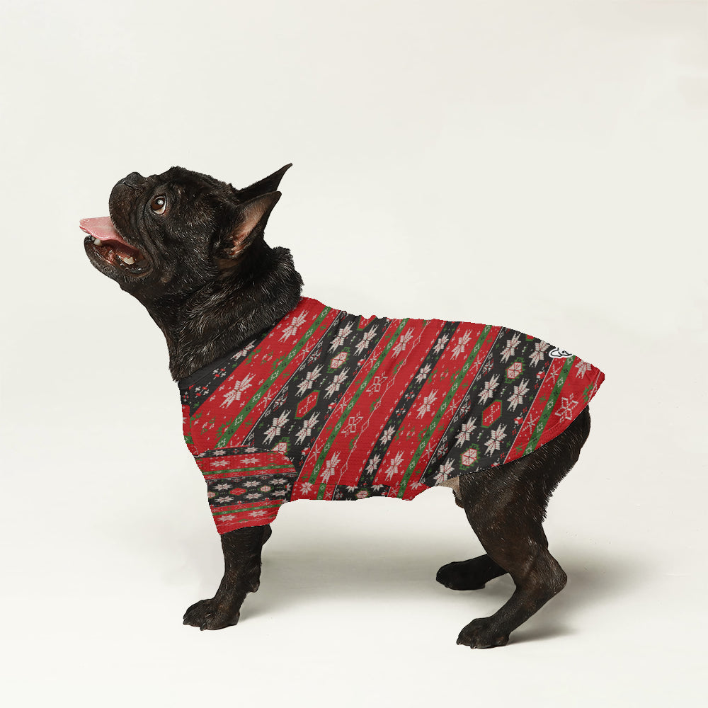 French Bulldog Christmas Warm Knitwear for Outdoor Adventures-fadou