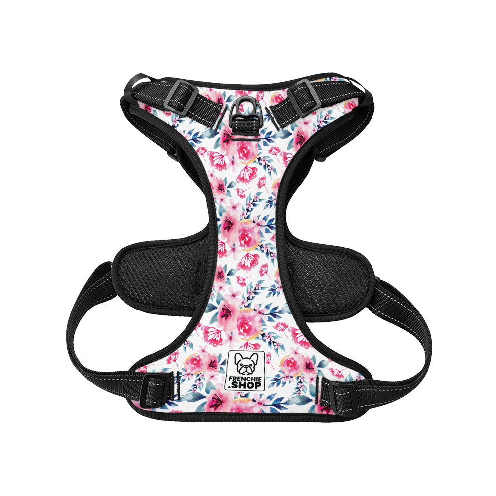 Zinnia French Bulldog Chest Harness for Flat-Face Breeds-fadou