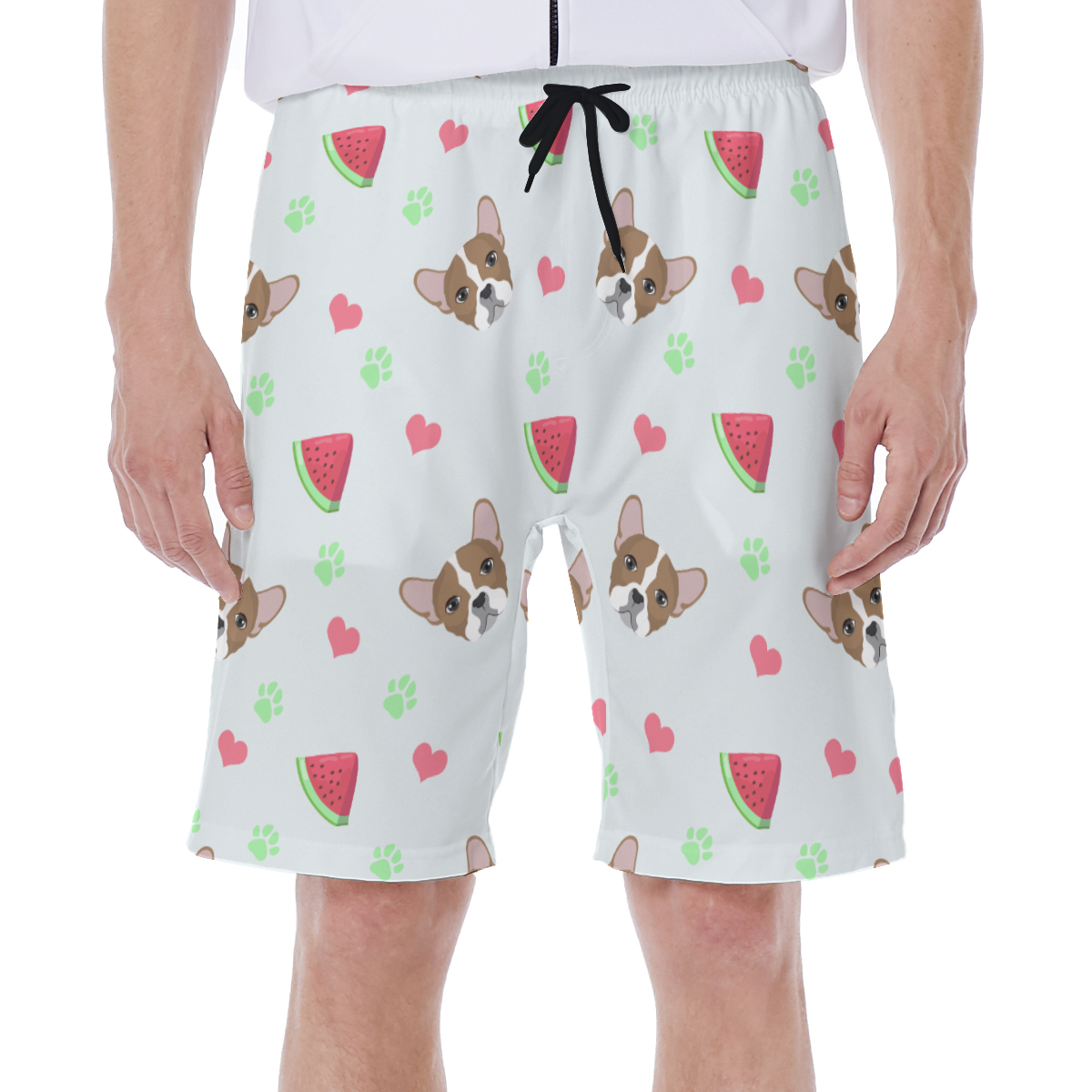 OZZY French Bulldog Board Shorts for Frenchie Enthusiasts-fadou