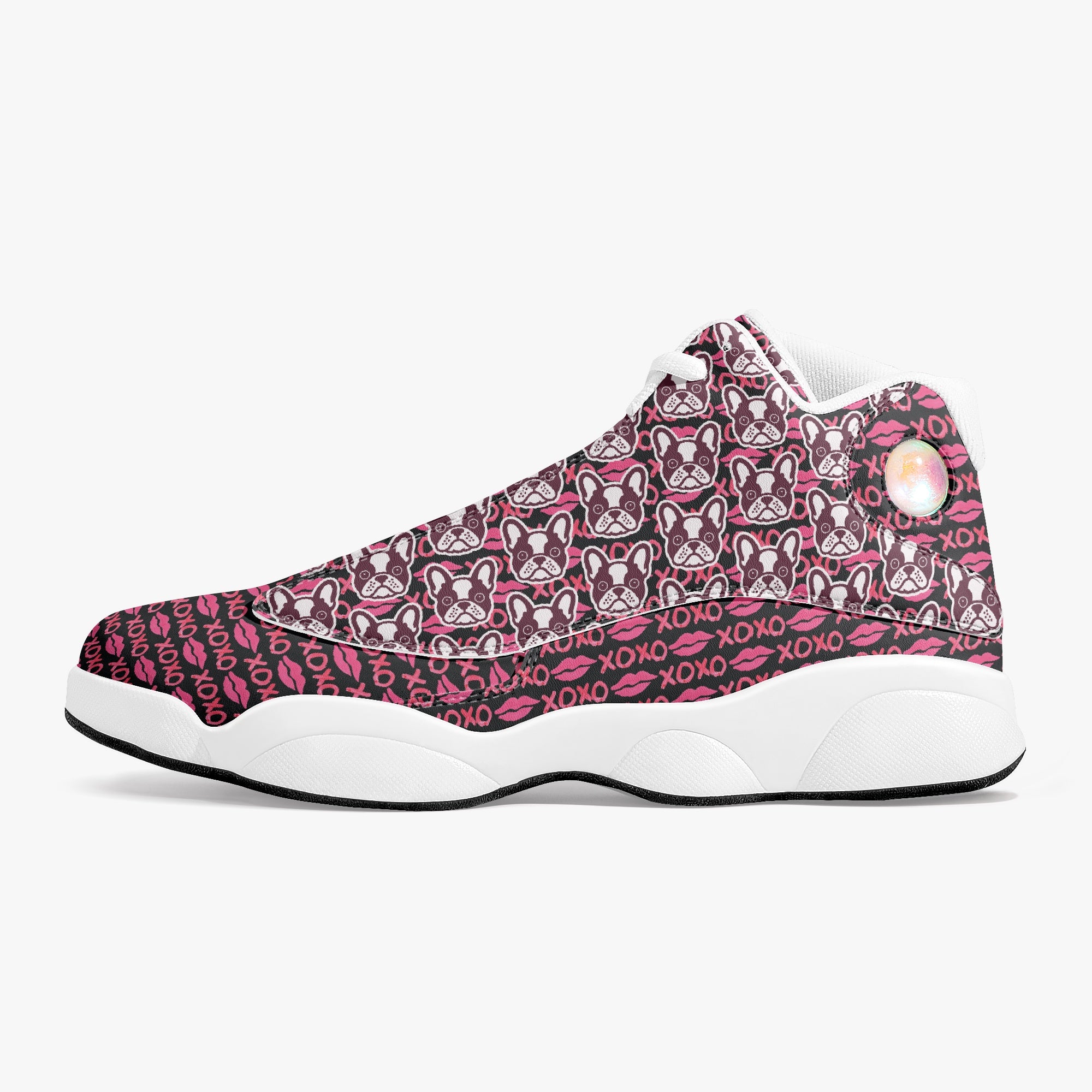 Monty French Bulldog Canvas Sneakers for Bulldog Owners-fadou