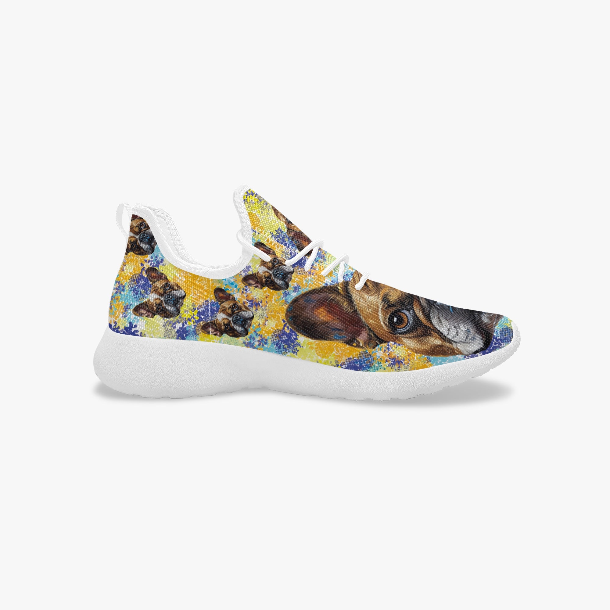 Frenchie Classic High-Top Shoes for Frenchie Enthusiasts-fadou