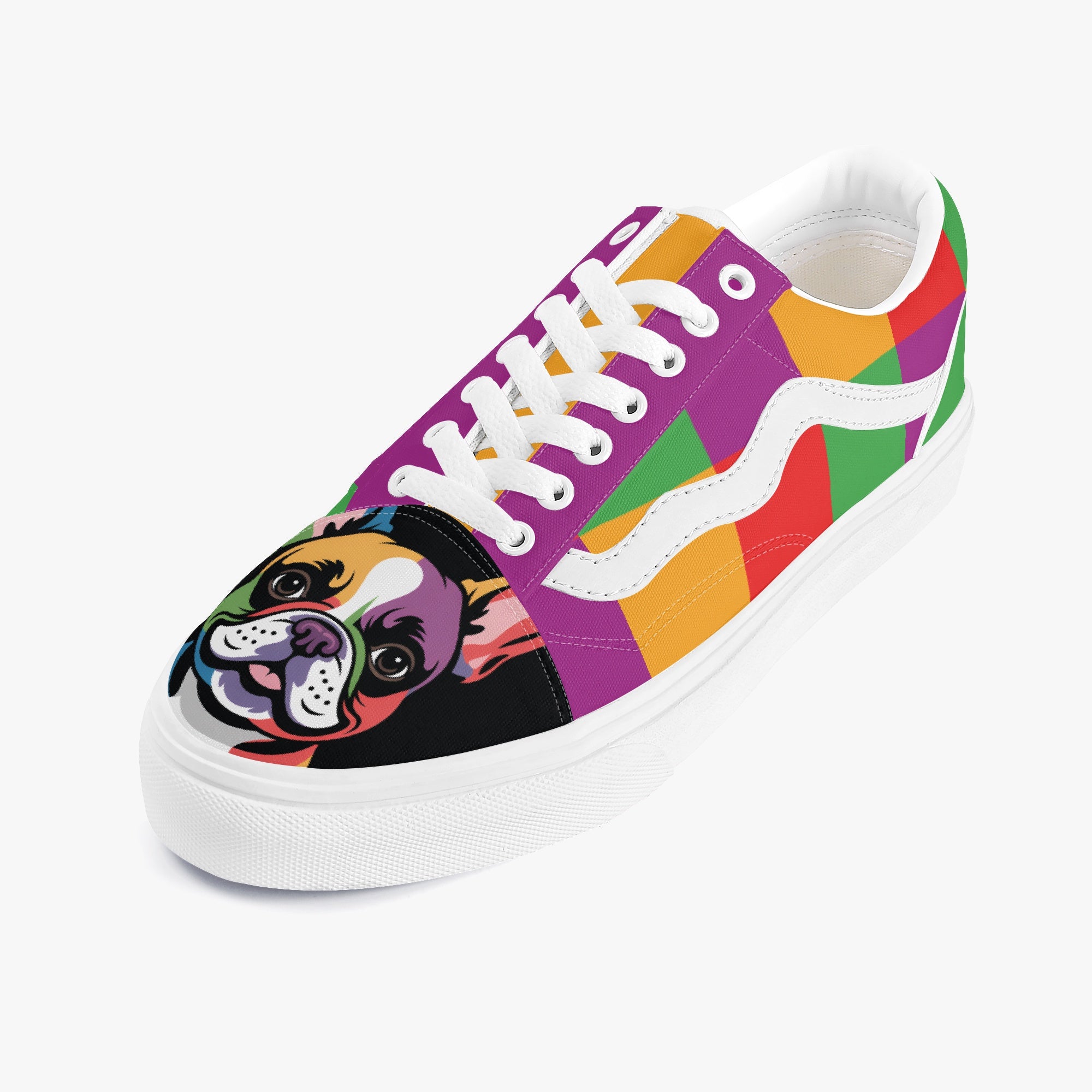 French Bulldog Trendy High-Top Shoes for Dog Moms & Dads-fadou