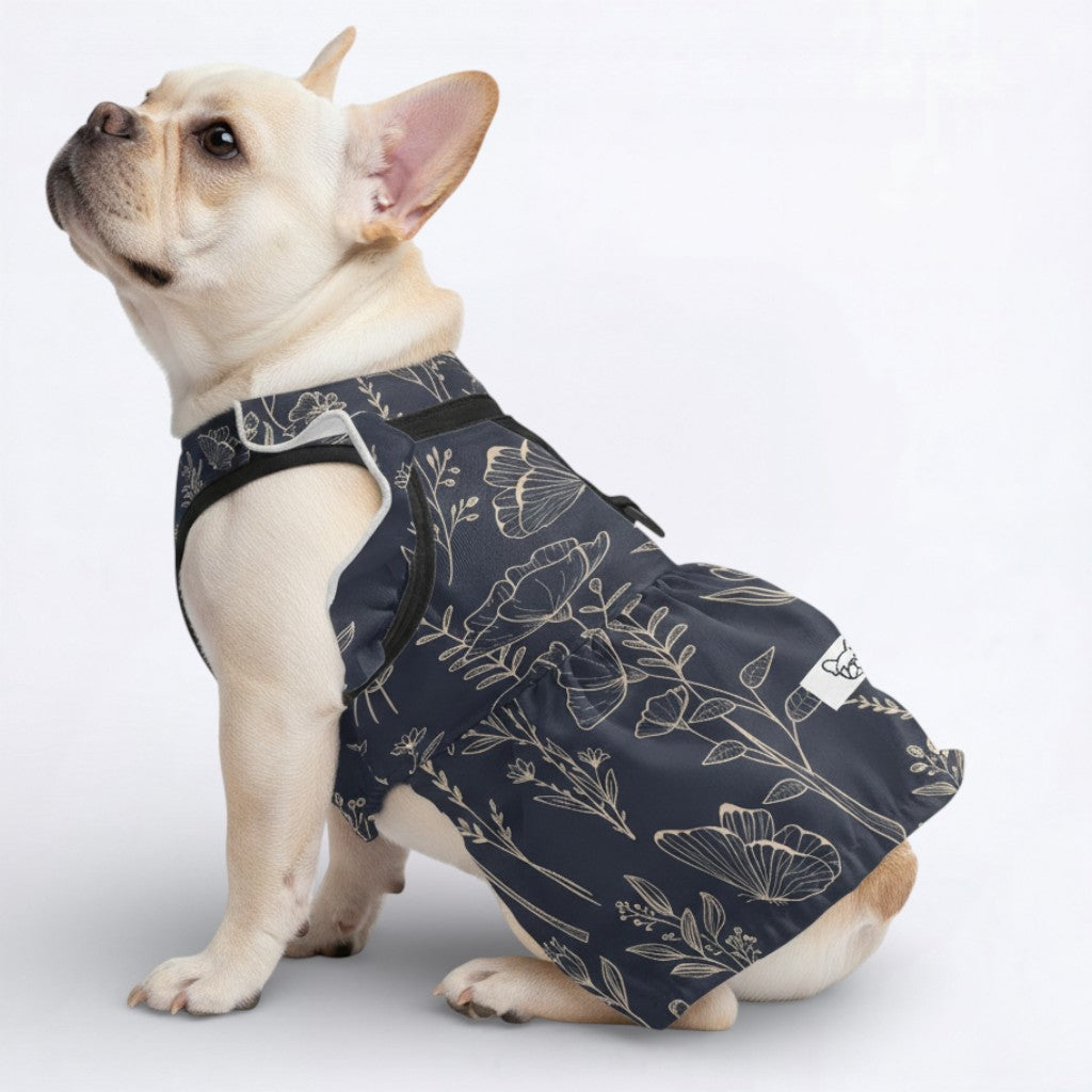 Mabel French Bulldog Summer Dress for Brachycephalic Dogs-fadou