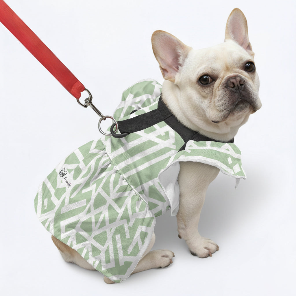 Kaia French Bulldog Summer Dress for Outdoor Adventures-fadou
