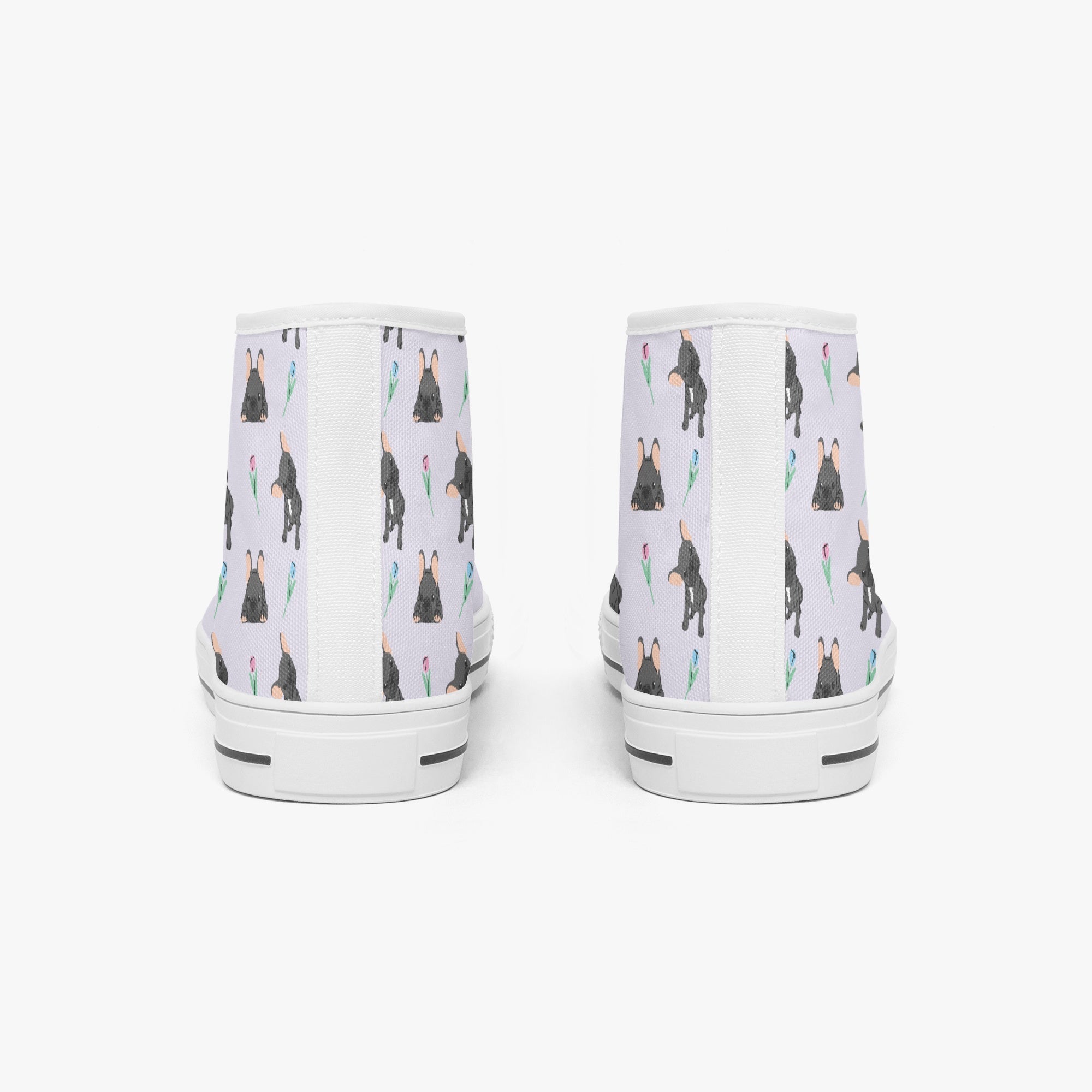 Charlotte Classic High-Top Shoes for Frenchie Enthusiasts-fadou