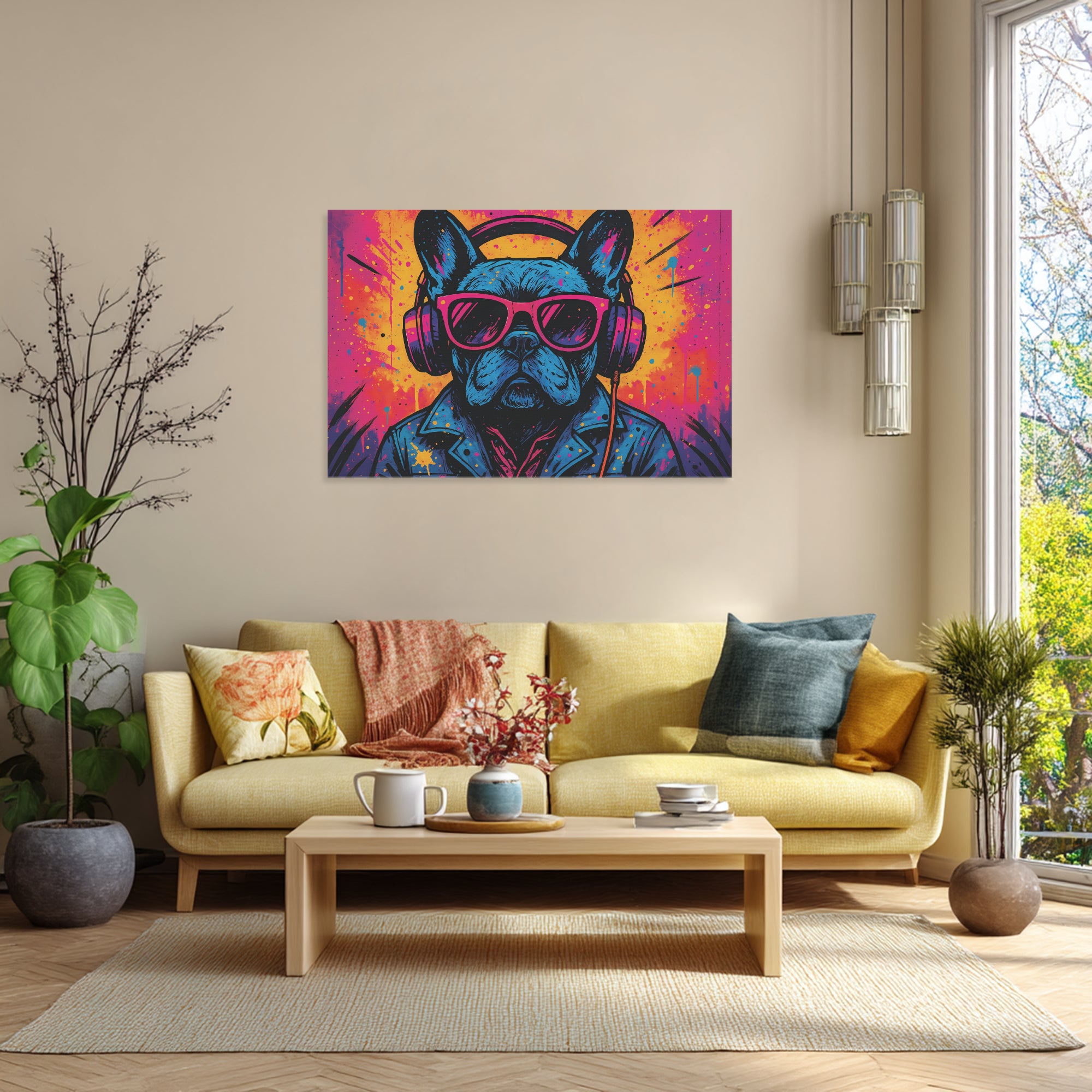 Piper Adorable Decorative Canvas for Frenchie Enthusiasts-fadou