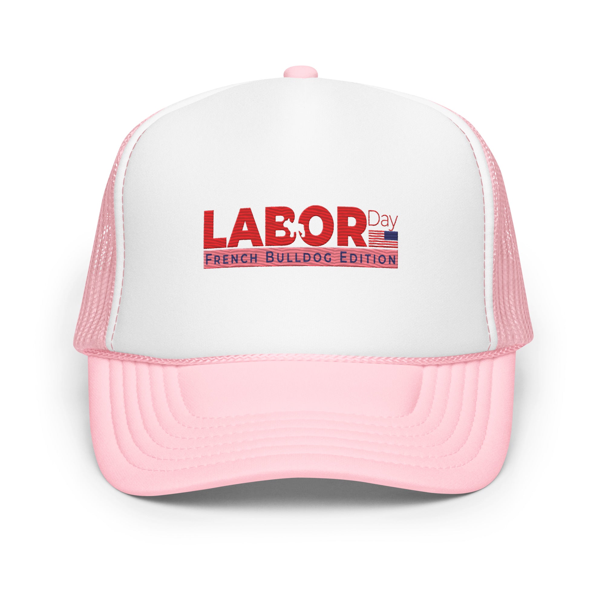 Labor Day - Foam Trucker Hat for Frenchie Fans Everywhere-fadou